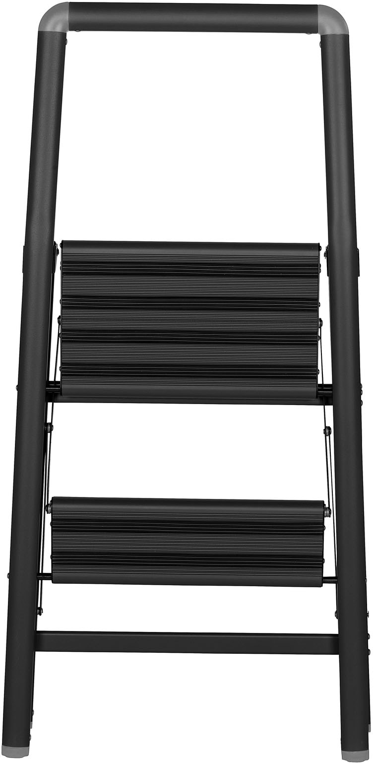 WENKO Trittleiter »Modell Alu-Compact, Klapptritt« 1 Stk. tlg. leichte, mit Anti-Rutsch-Füßen zusammenklappbare Leiter