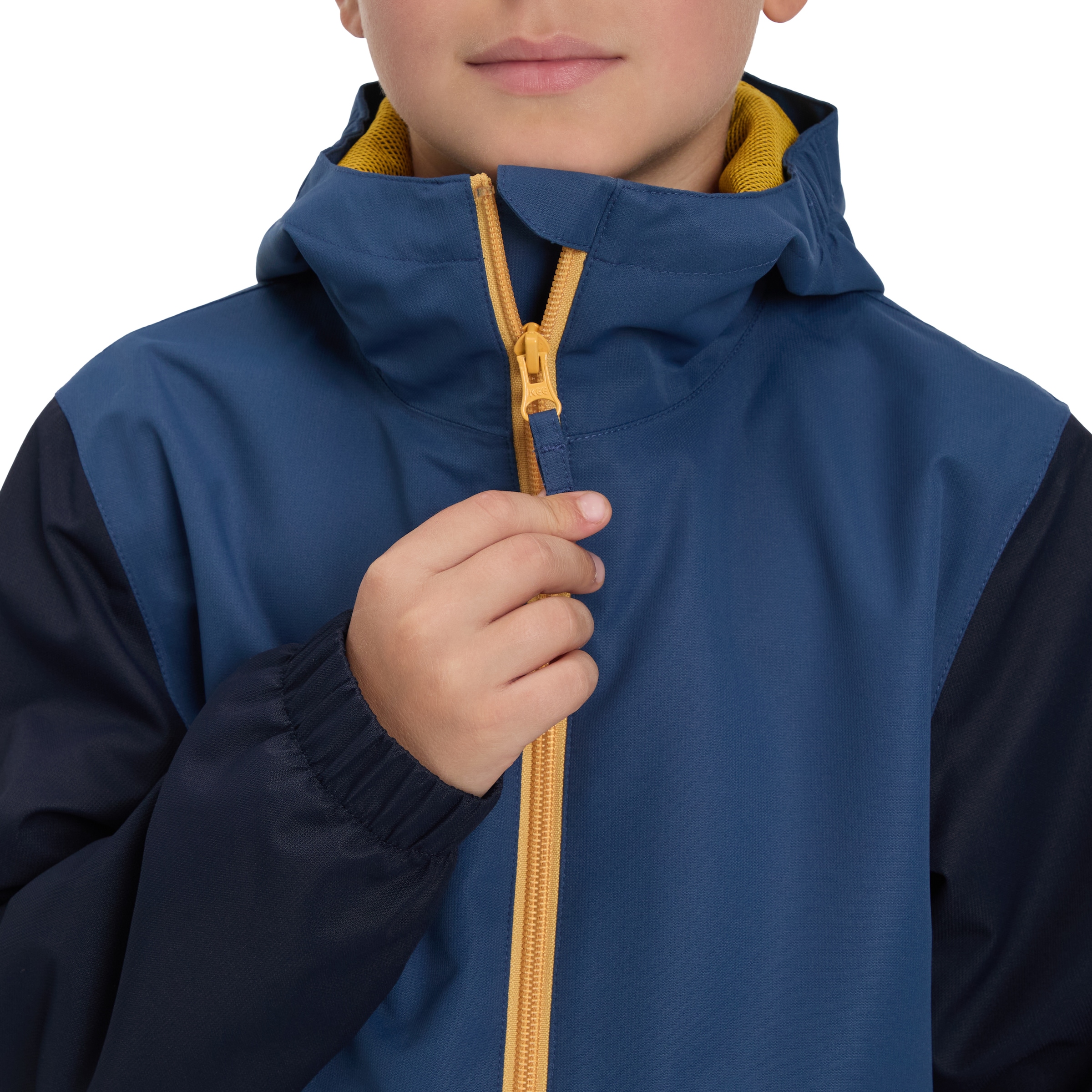 McKINLEY Outdoorjacke »JU.-FUNKTIONS-JACKE TERANG II SHL B« mit Kapuze kontrastfarbige Zipper, Colorblocking-Look