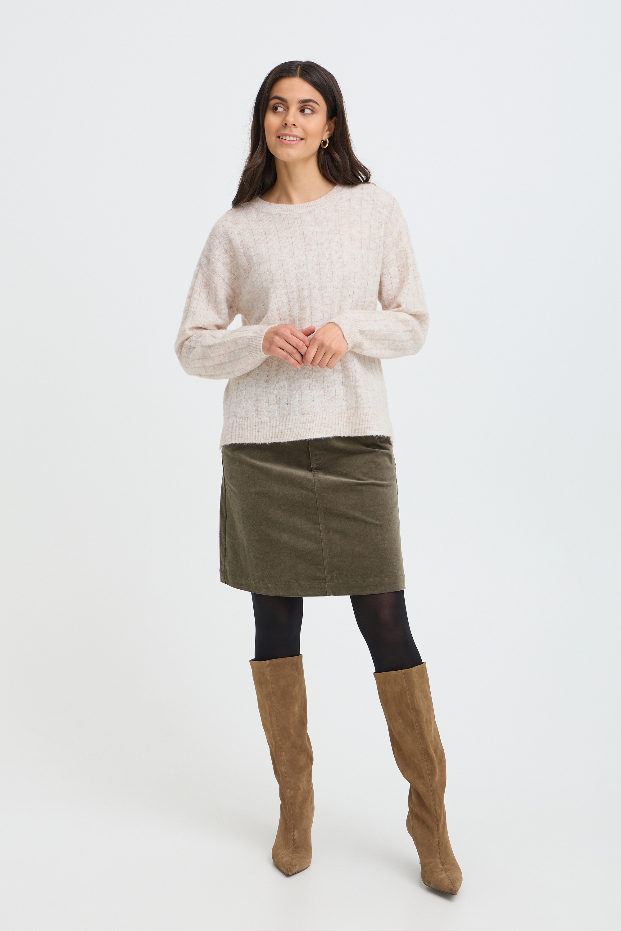 fransa Strickpullover »Damen Langarm FRSANNY«