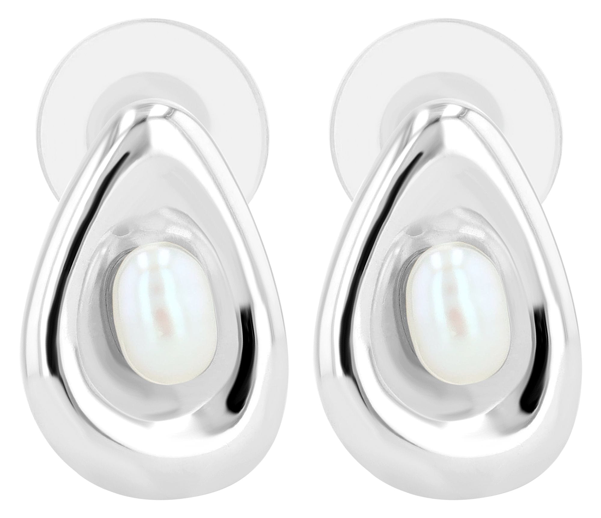 Adelia´s Paar Ohrstecker »Damen Ohrringe ¿ Ohrstecker aus 925 Silber mit Süßwasserperle«
