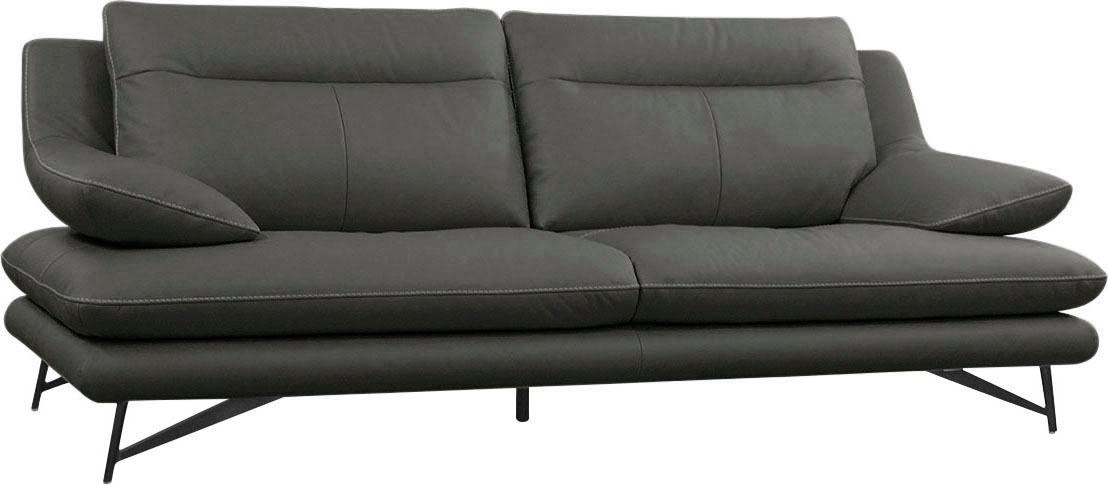 CALIA ITALIA 2,5-Sitzer »Cezanne, italienisches Design trifft erstklassigen Sitzkomfort, Leder«, Edles Designsofa in besonders langlebigen & pflegeleichten Lederarten