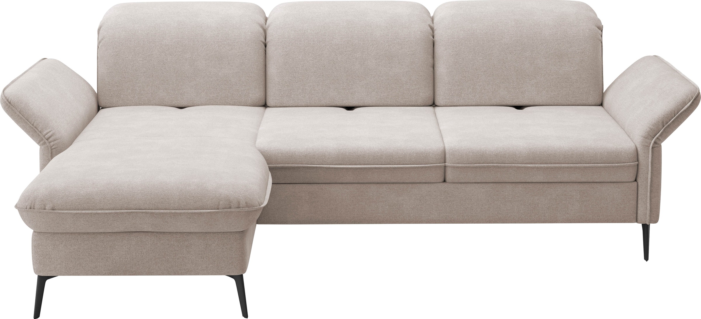 sit&more Ecksofa »Emely«, mit Sitztiefenverstellung optional mit Bettfunktion und Bettkasten