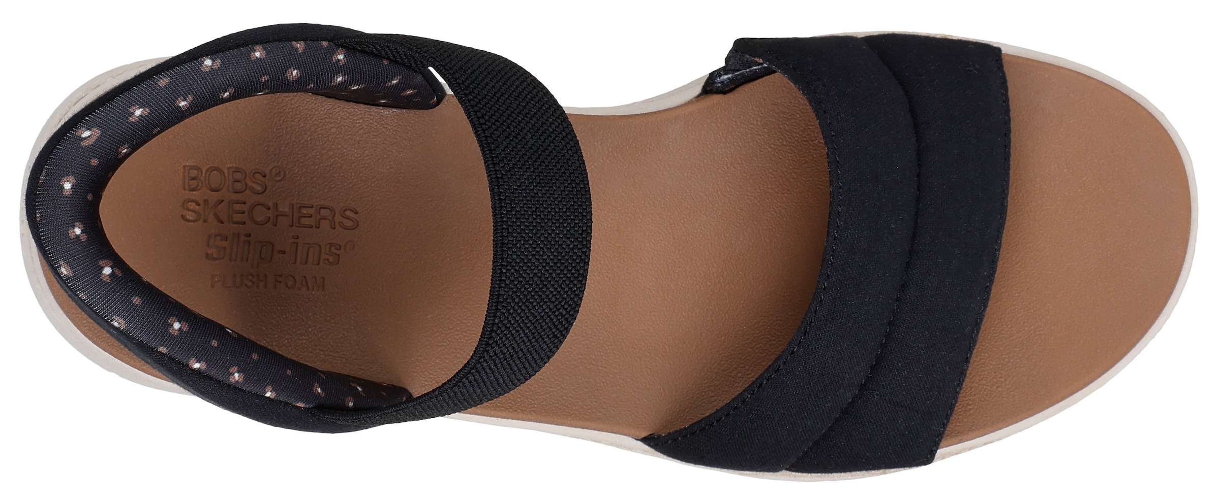 Skechers Sandale »BOBS SUN RAY«, Keilsandale, Sandalette, Plateausandale mit Plush Foam