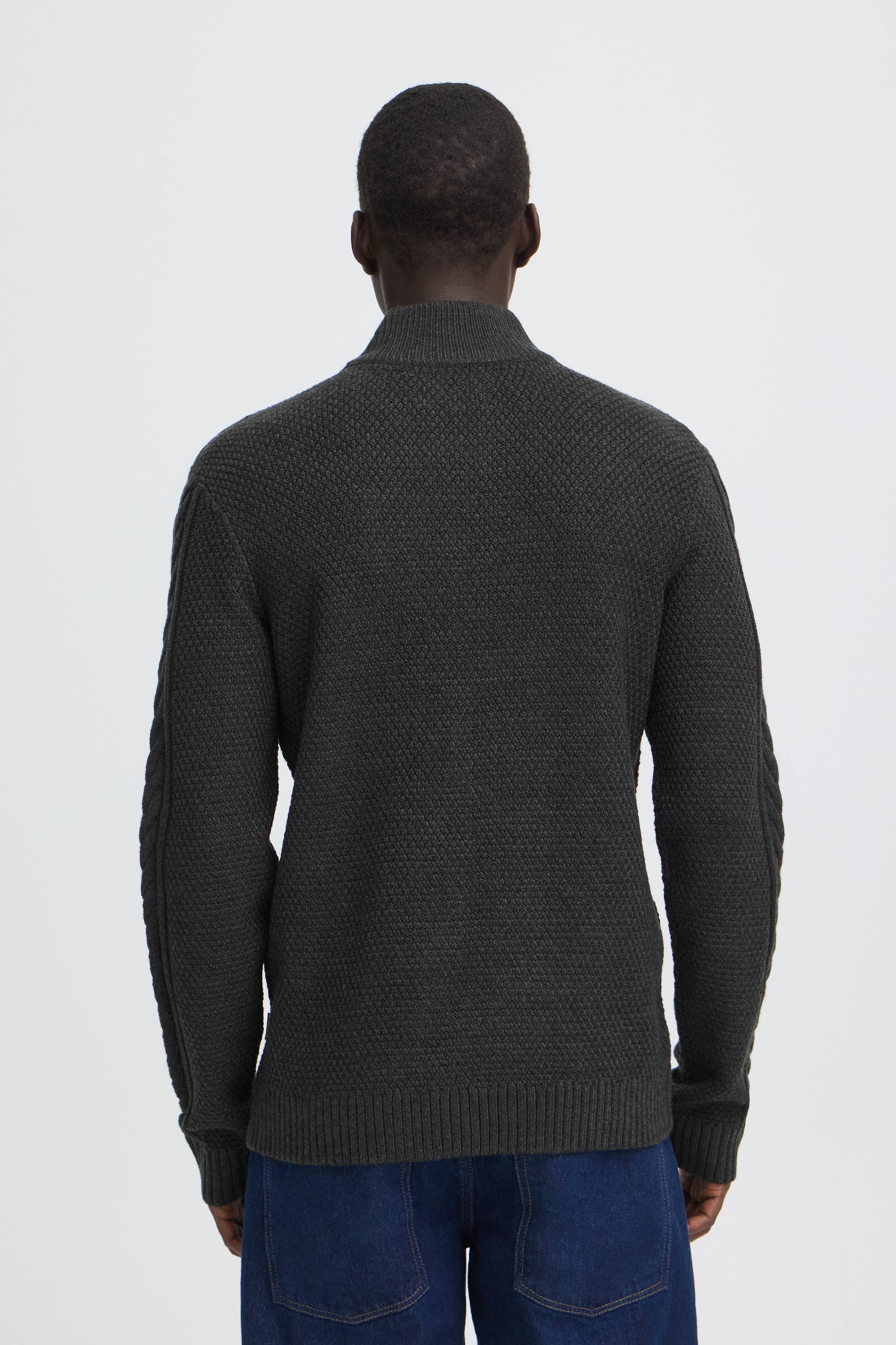 Blend Stehkragenpullover »BHBASIM HALF ZIPP« Baumwollmischung, regular fit