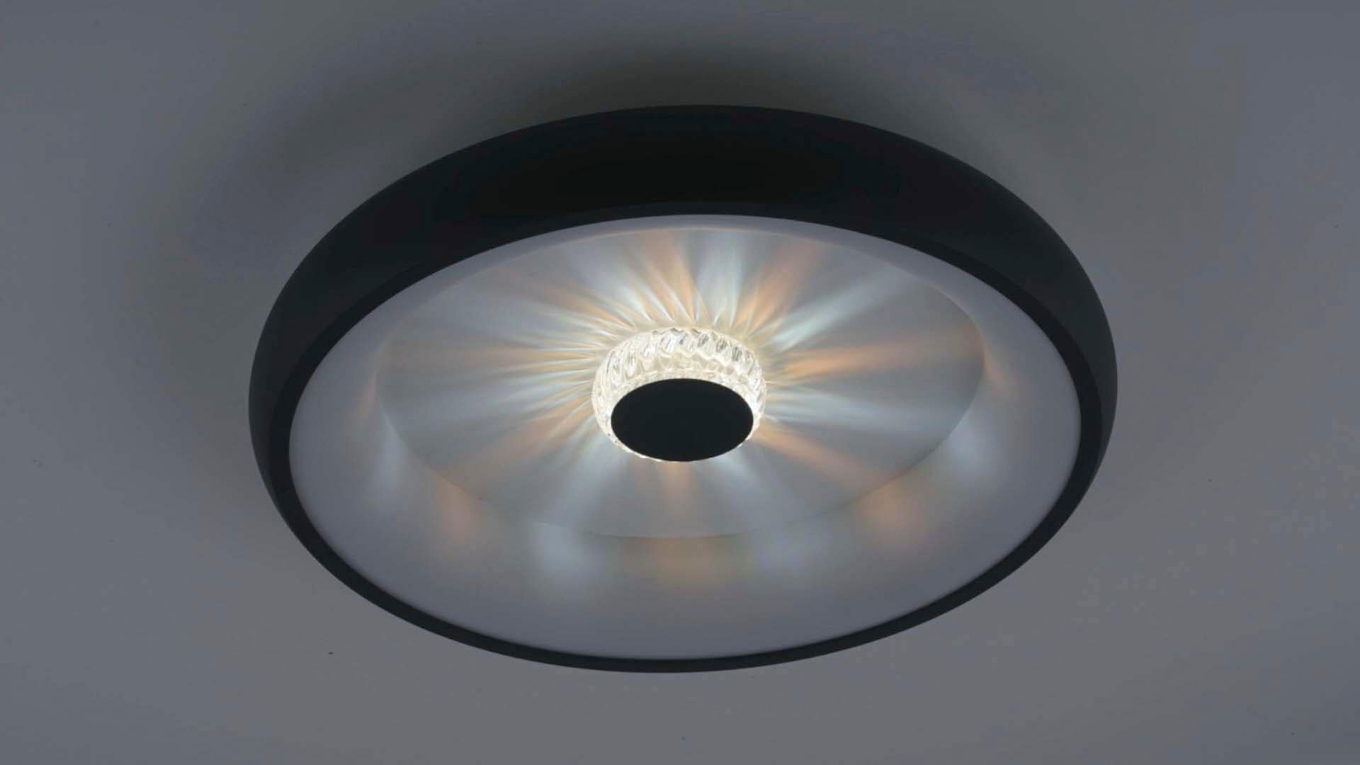 JUST LIGHT Deckenleuchte »VERTIGO«, 1 flammig, Leuchtmittel LED-Board | LED fest integriert, CCT über Fernbedienung, Funk inkl., separat steuerbar über FB, Memory