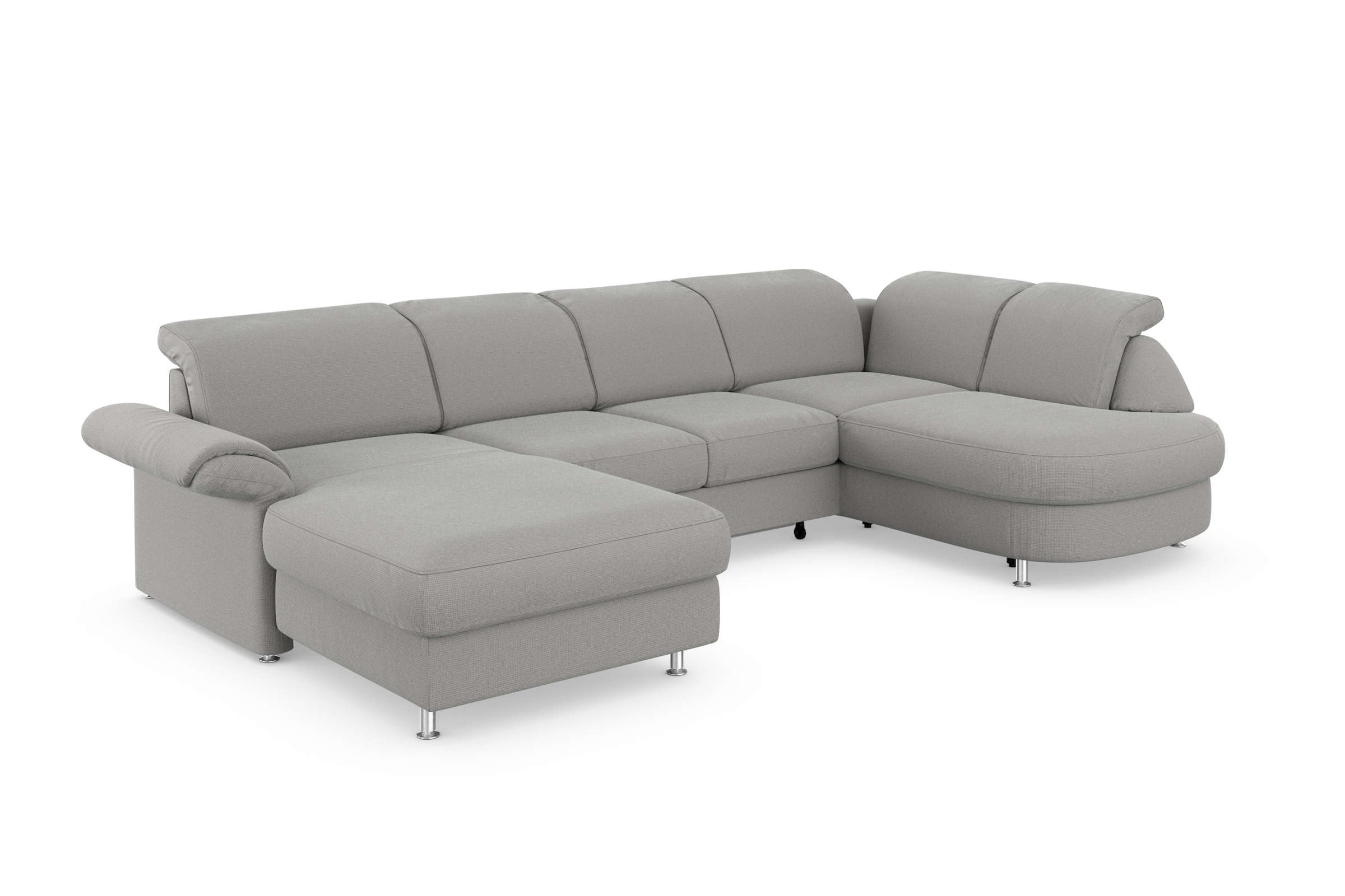 sit&more Wohnlandschaft »Apulia U-Form«, wahlweise Bettfunktion, Bettkasten und Kopf- und Armteilverstellung