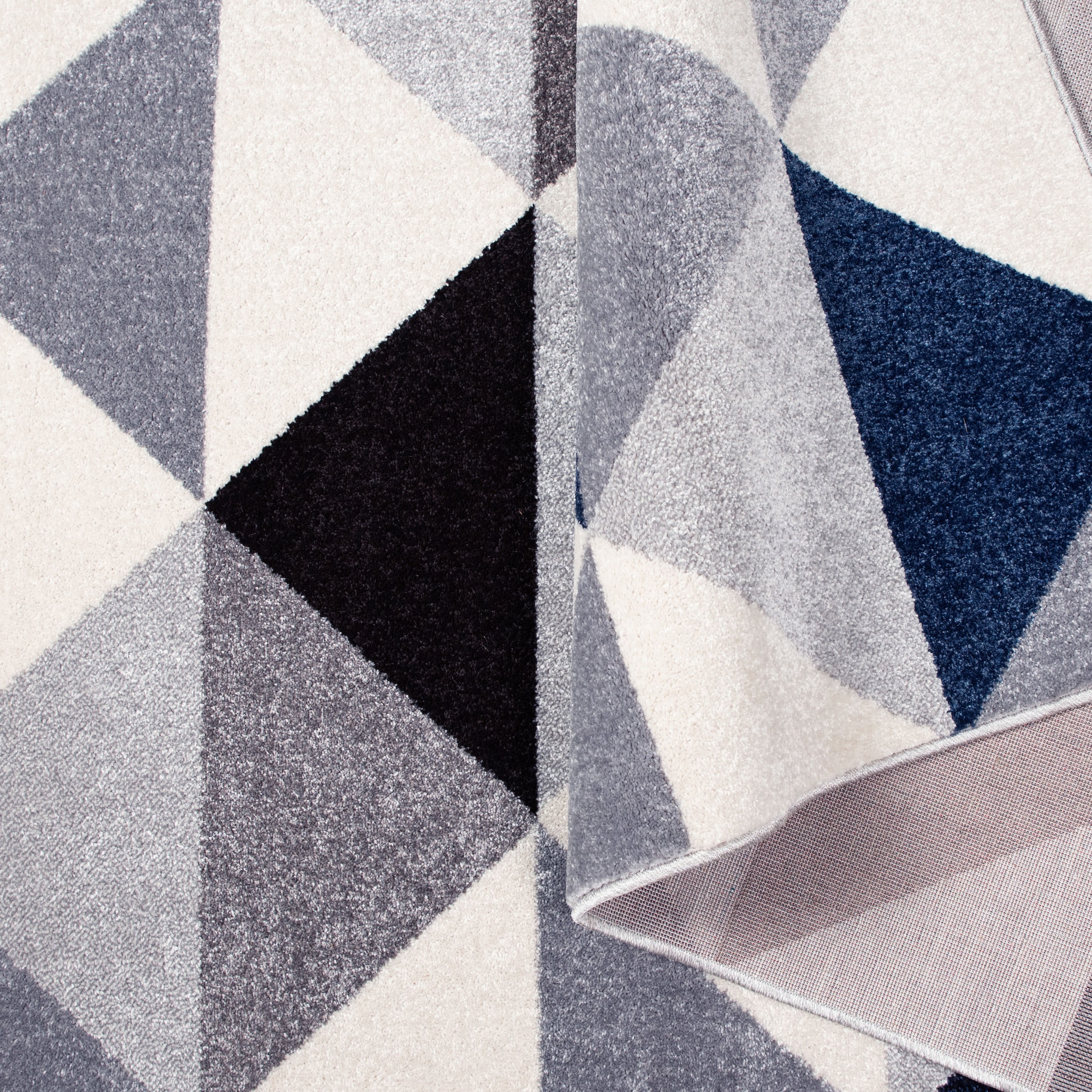 my home Teppich »Berlad Geo«, rechteckig, 9 mm Höhe, mit besonders weichem Flor, Kurzflor, modernes geometrisches Design