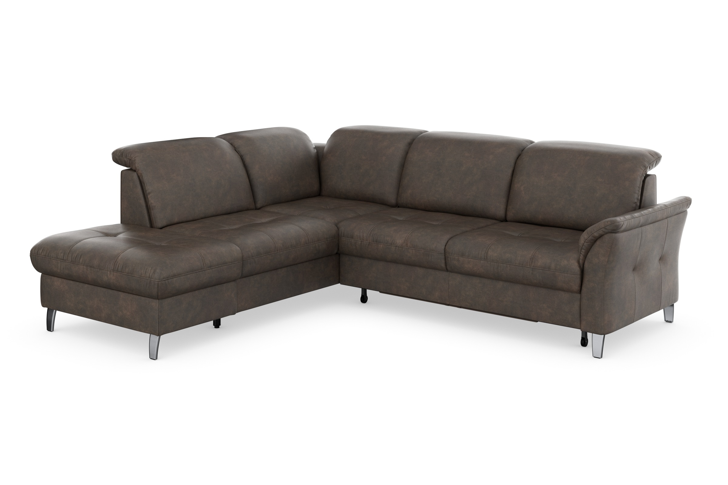 sit&more Ecksofa »Maggiore L-Form«, wahlweise mit Kopfteilverstellung, Bettfunktion und Stauraum