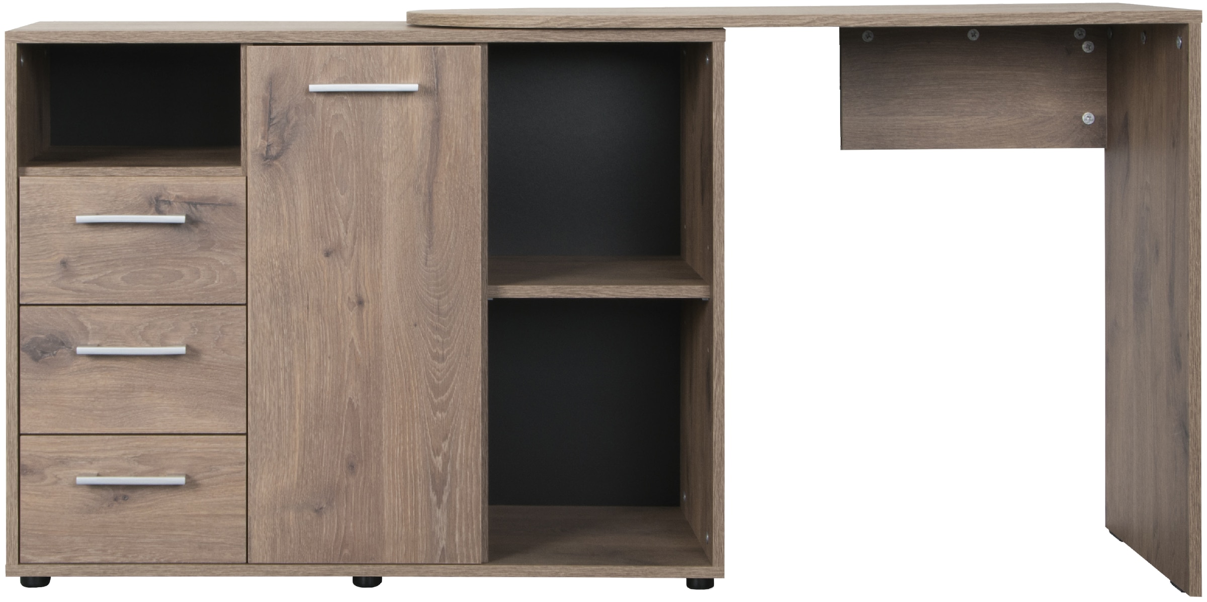 VOGL Möbelfabrik Schreibtisch »1246 mit schwenkbarer Tischplatte«, platzsparend, Breite 98-149 cm, Made in Germany