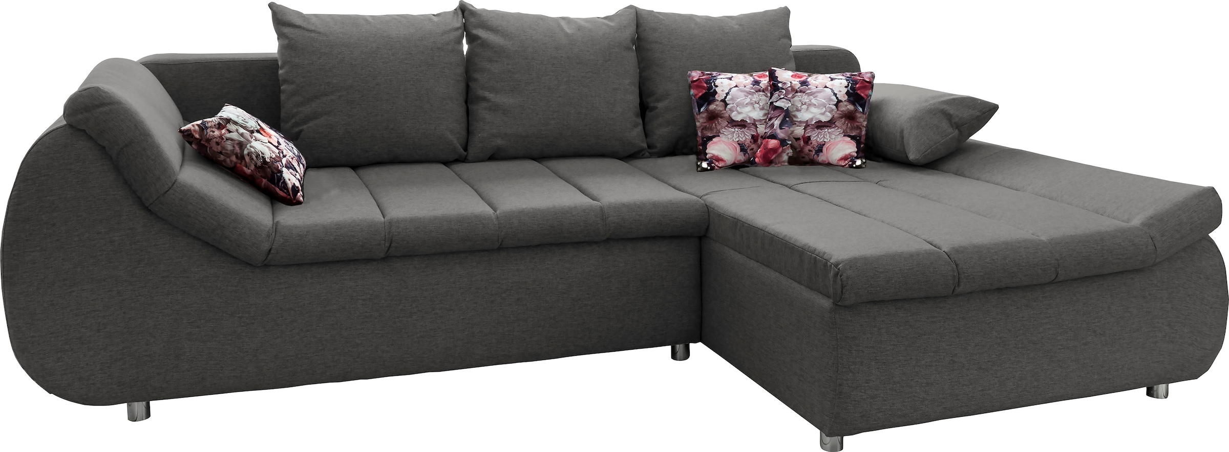 INOSIGN Ecksofa »Imola elegant und modern, aktuelle Steppung im Sitz, bequem, L-Form«, auch mit Bettfunktion und Bettkasten