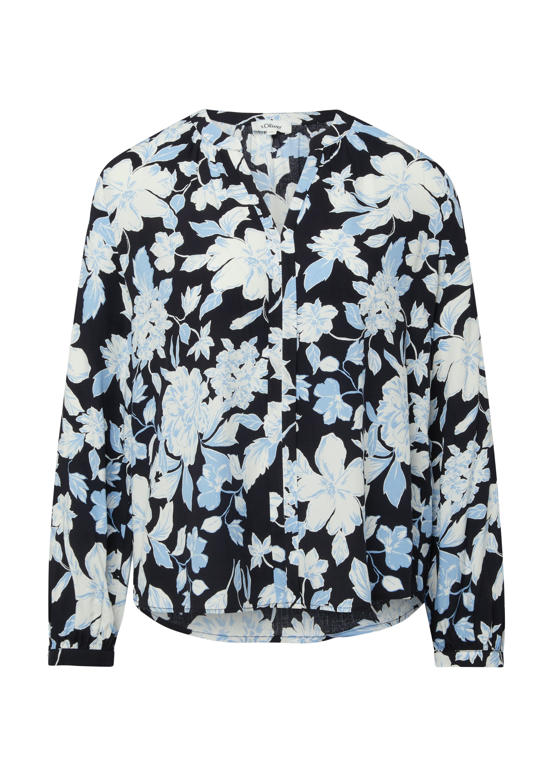 s.Oliver Langarmbluse mit All-Over Print