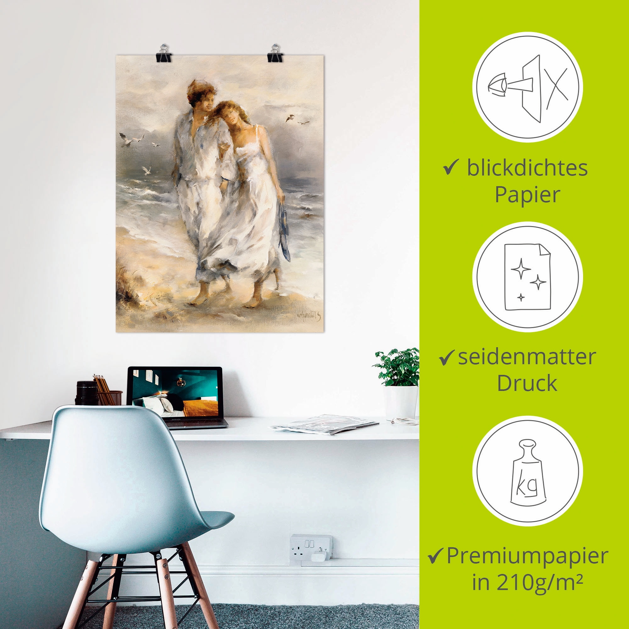 Artland Wandbild »Verliebt« Paar 1 Stk. tlg. als Leinwandbild, Poster in verschied. Größen