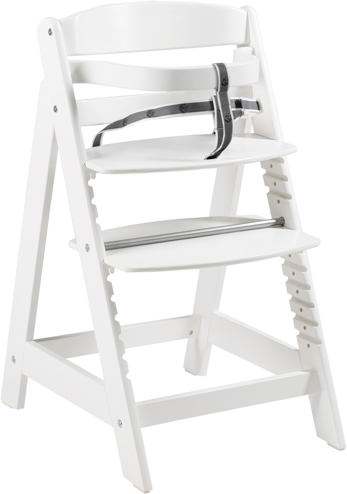 roba® Hochstuhl »Treppenhochstuhl Sit Up Click, weiß«, aus Holz