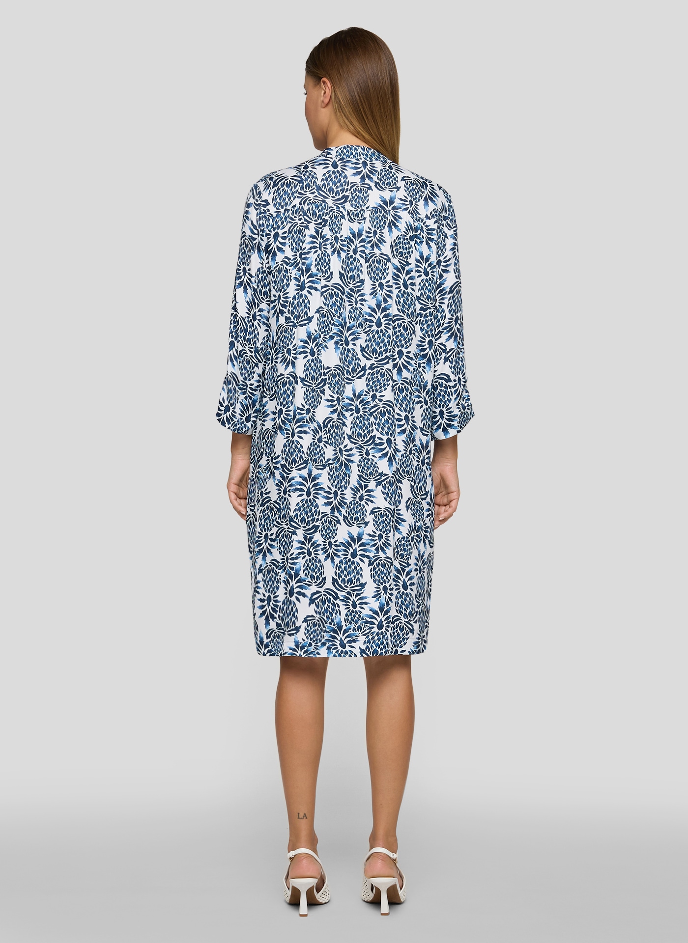 Rabe Druckkleid Eingrifftaschen mit floralem Allover-Print