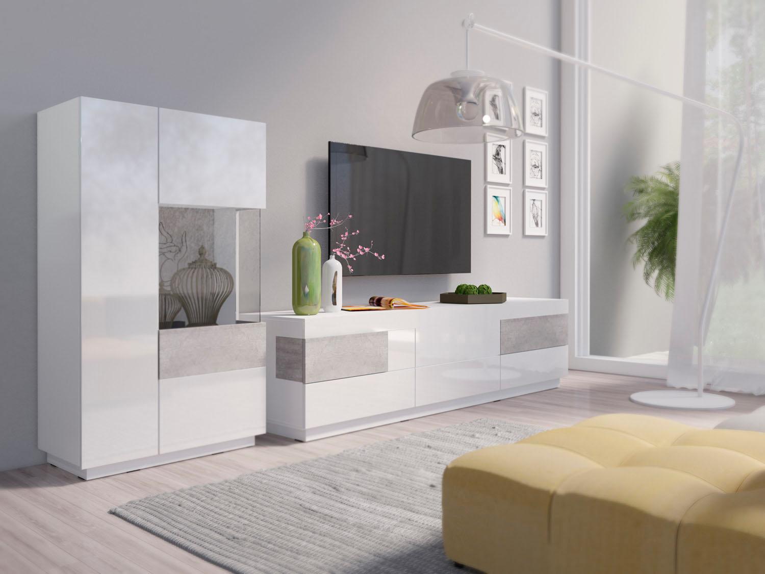 TRENDMANUFAKTUR Wohnwand »Silke«, (Set, 2 tlg.), (2-tlg.)