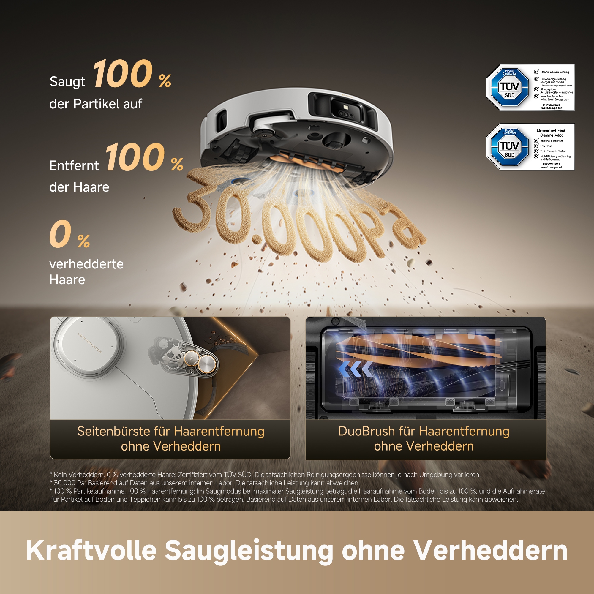 Dreame Saugroboter »Matrix10 Pro« Basisstation, App-Steuerung