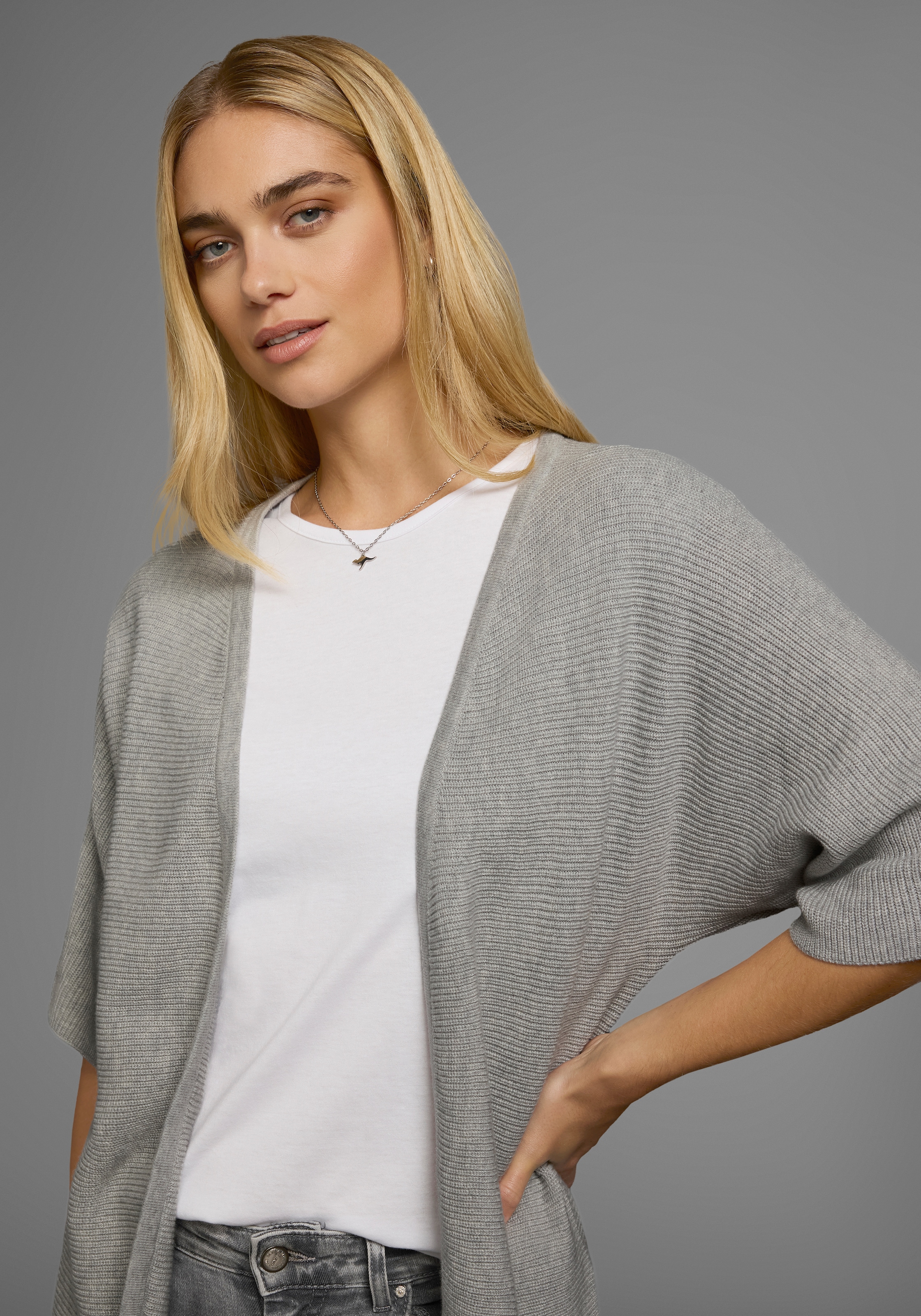 Flashlights Longstrickjacke, Extra- lange Form