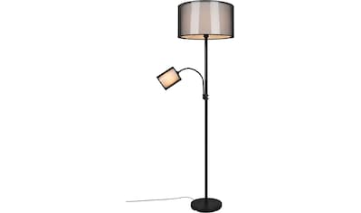 EGLO Stehlampe »BITTAMS«, 1 flammig-flammig, schwarz / L26 x H148,5 x B19 cm  / Fußtrittschalter / Stahl und Textil bei OTTO