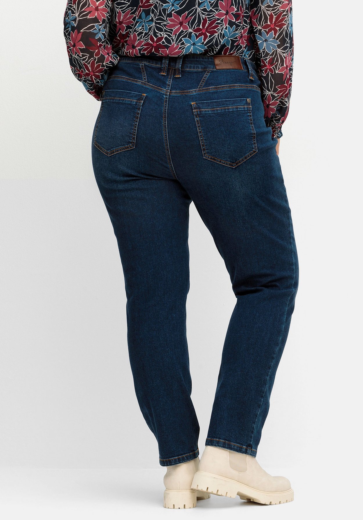 Sheego Stretch-Jeans »Jeans PIA, aus elastischem Denim«