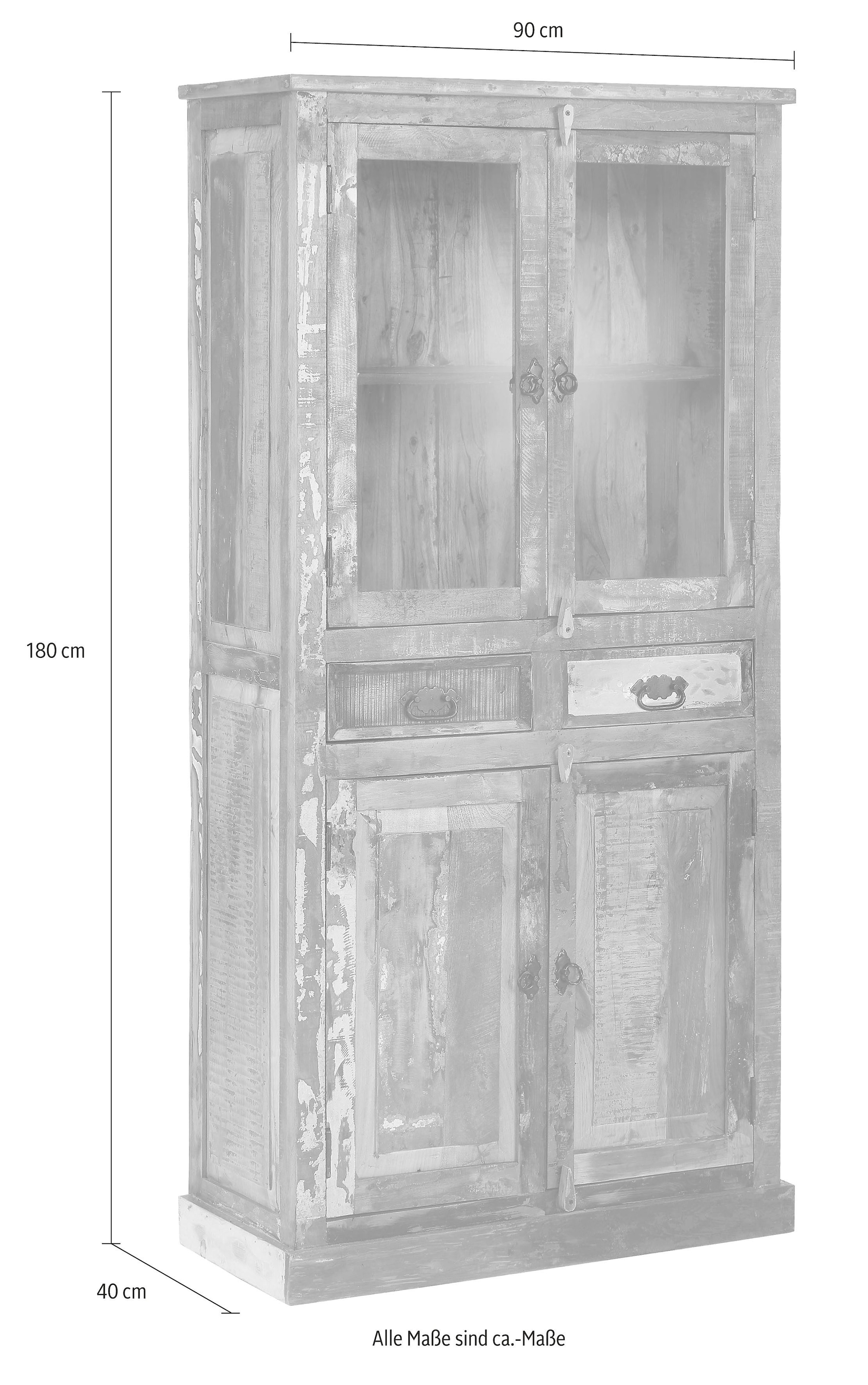 SIT Vitrine »Riverboat«, Höhe 180 cm, Shabby Chic, Vintage