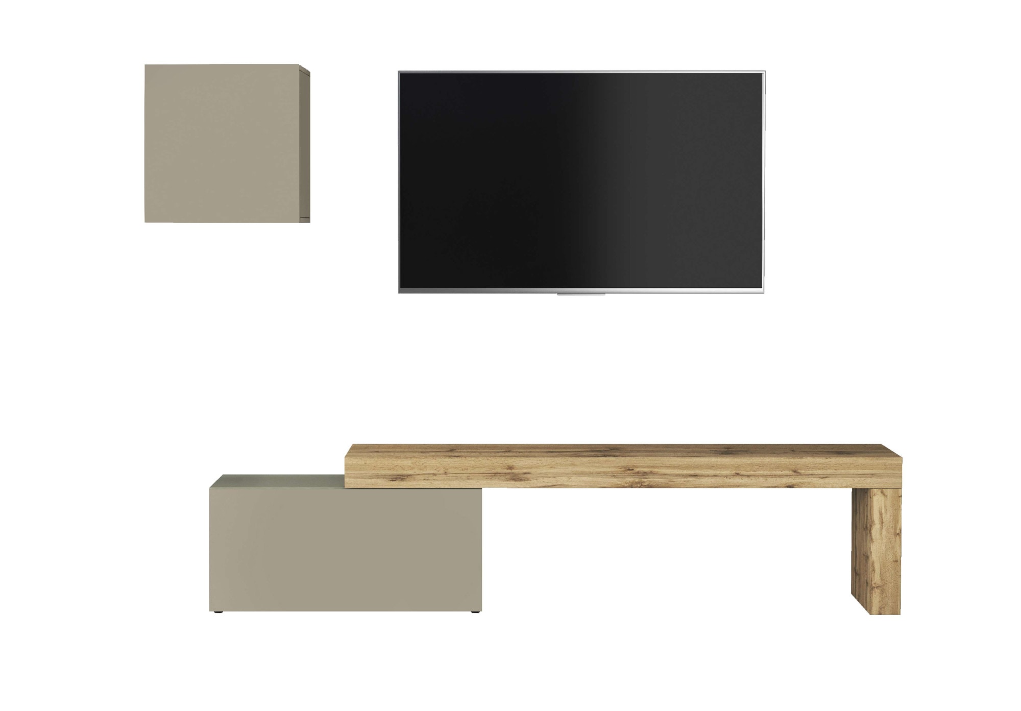 OTTO home TV-Wand »Chronos TV-Set, Wohnwand – Elemente frei platzierbar, Made in Italy« Set, 2-er set, 2 Stk. tlg.