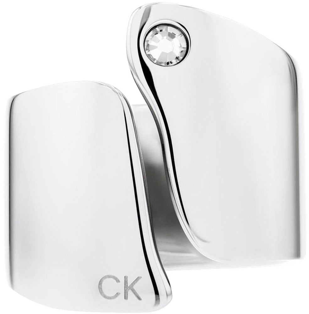 Calvin Klein Fingerring »CK CHERISHED, 35000663C,D, 35000664C,D«, mit Glasstein