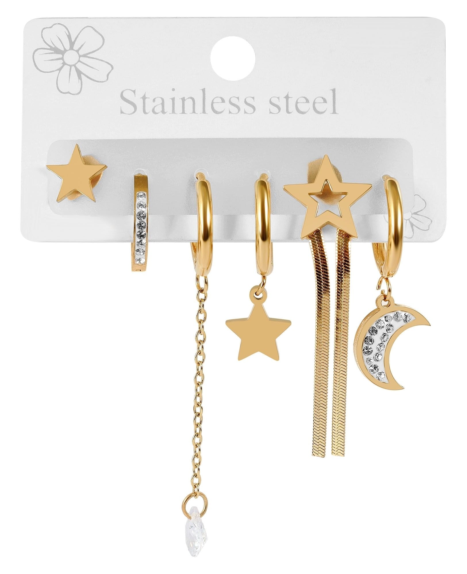 Adelia´s Kettenanhänger »Damen Anhänger ¿ Anhänger aus Edelstahl mit Strass Steinchen«