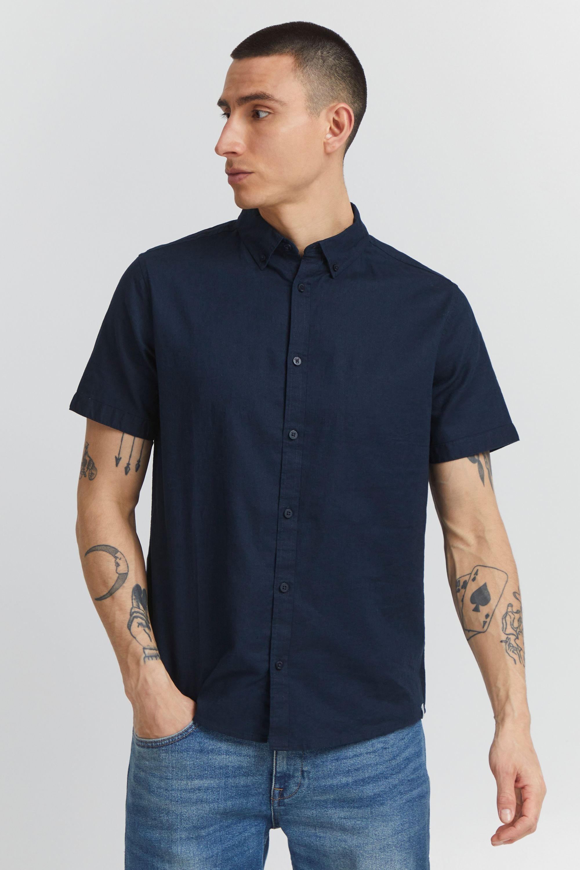 Indicode Kurzarmshirt »Kurzarmhemd IDHank«