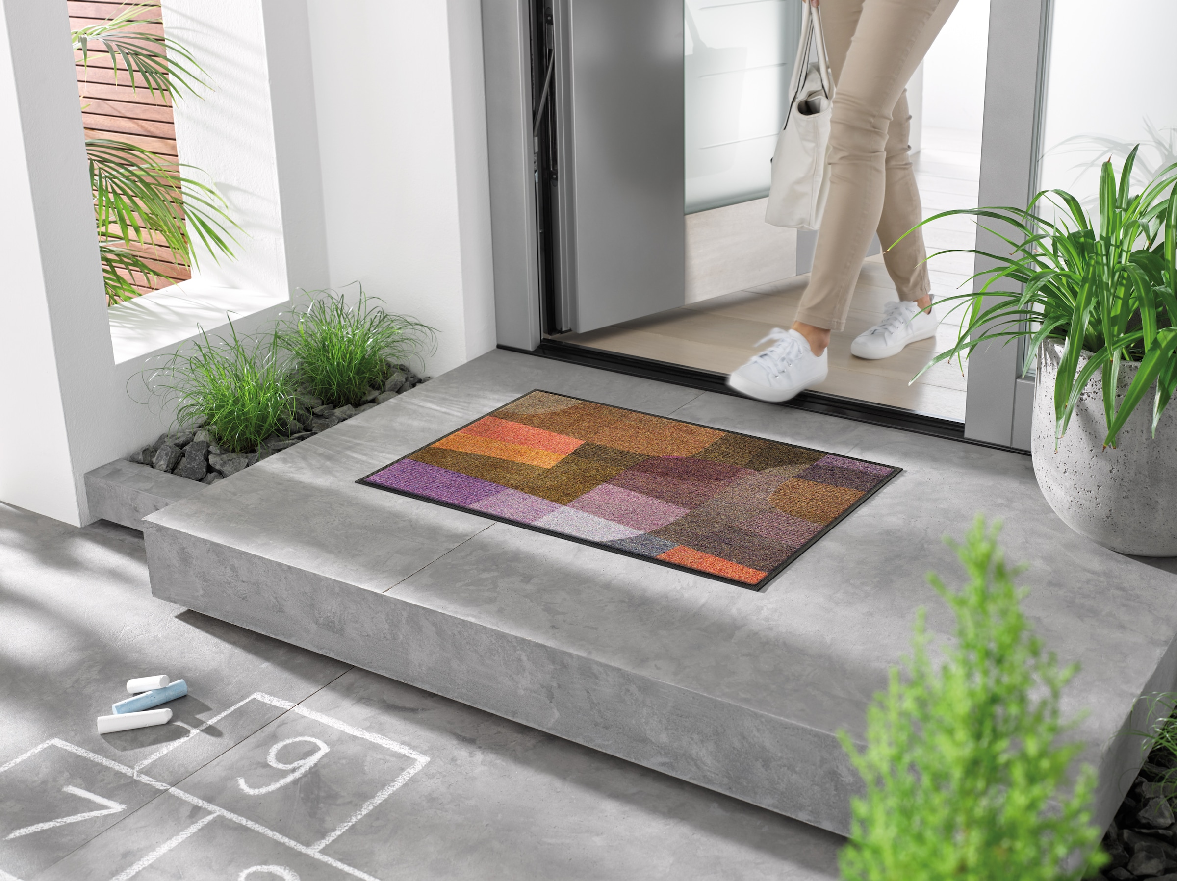 wash+dry by Kleen-Tex Fußmatte »Future Mind« rechteckig 7 mm Höhe
