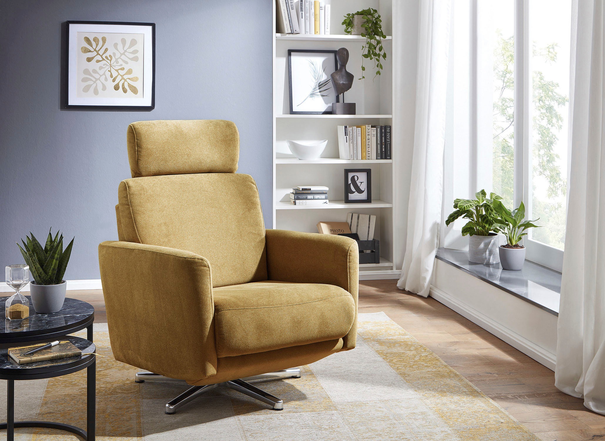 CALIZZA INTERIORS Relaxsessel »Spinell«, inklusive einsteckbarer Kopfstütze