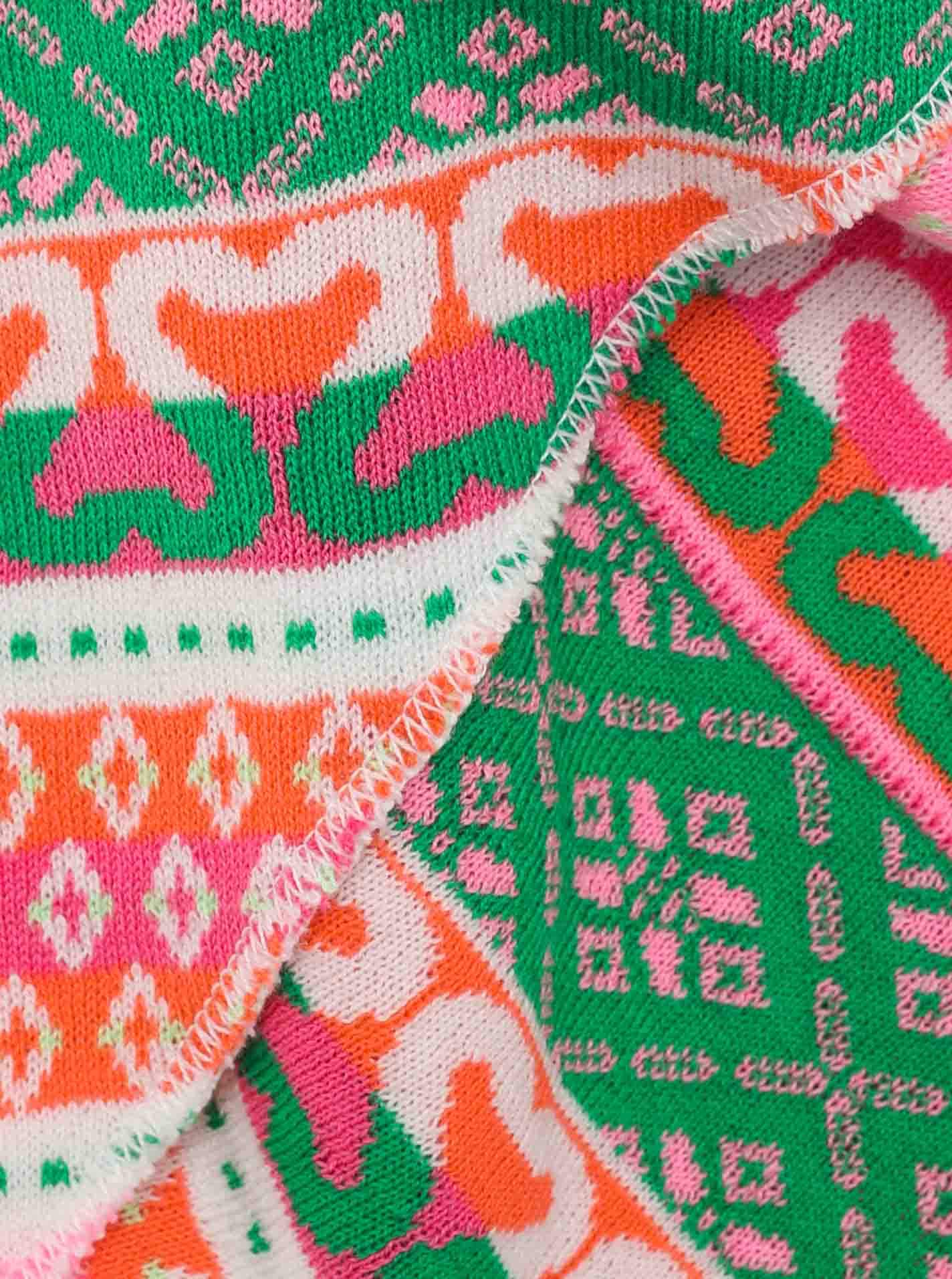 Zwillingsherz Dreieckstuch »"Maralda"« farbenfrohes Muster, wärmend, Strick