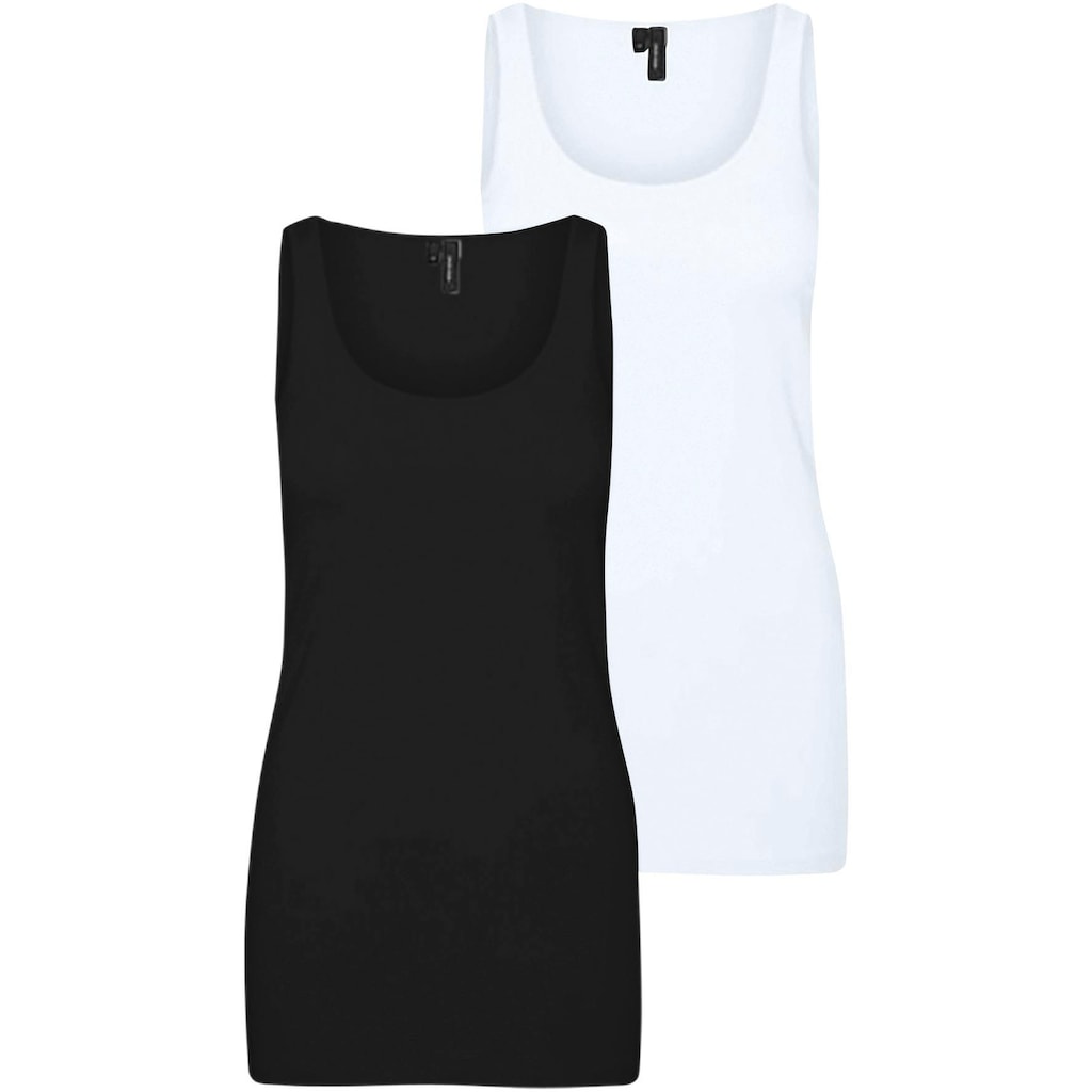 Vero Moda Tanktop »VMMAXI MY SOFT LONG TANK TOP 2-PACK«, (Packung, 2 tlg.)