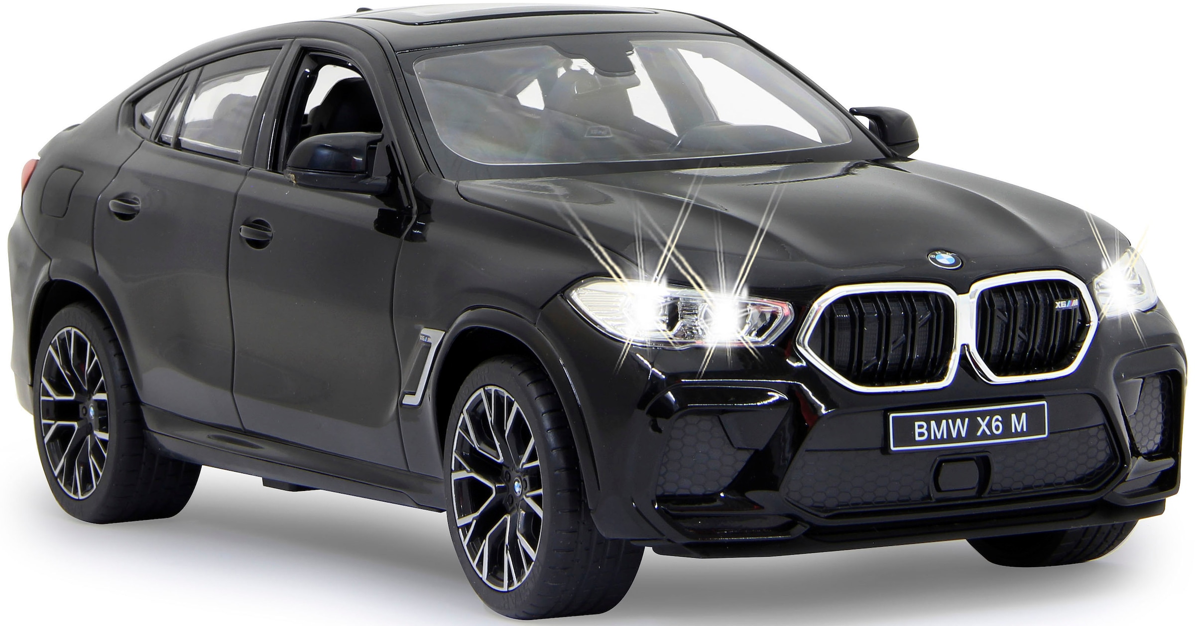 Jamara RC-Auto »Deluxe Cars, BMW X6 M 1:14, schwarz - 2,4 GHz«, mit LED-Lichtern