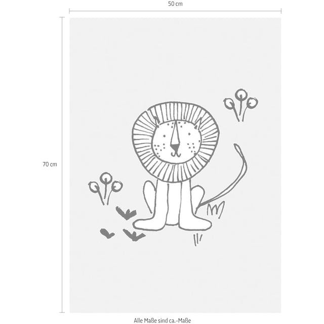Komar Poster »Scribble Lion«, Tiere, (1 St.), Kinderzimmer, Schlafzimmer,  Wohnzimmer bestellen online bei OTTO