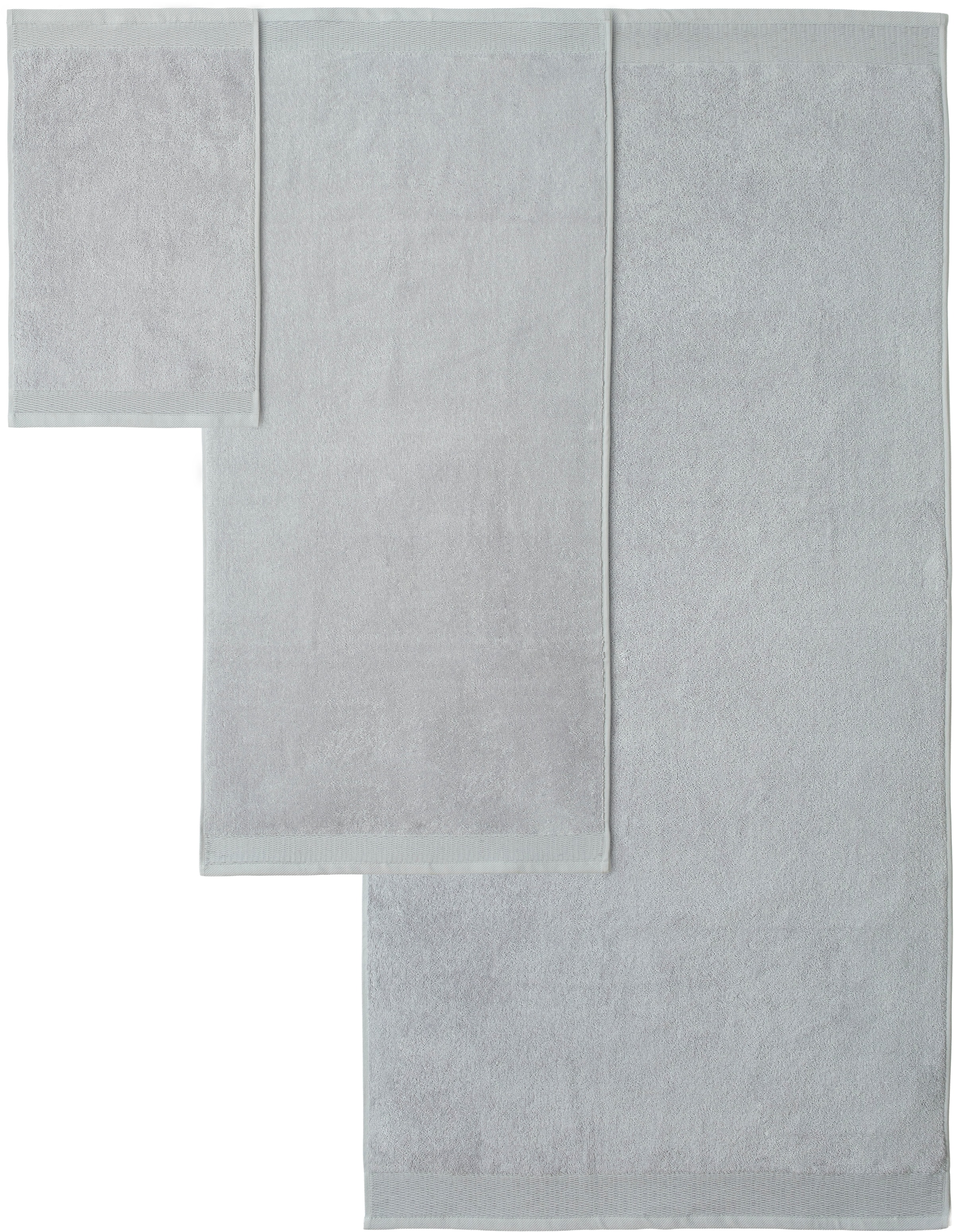 OTTO home Handtuch Set »Fenya, flauschig und weich, Premium Handtücher, 550 gr/m²« Set 6 Stk. Walkfrottier mit Bordüre, Set, 100% Baumwolle, Hotel-Qualität, 5 Jahre Garantie