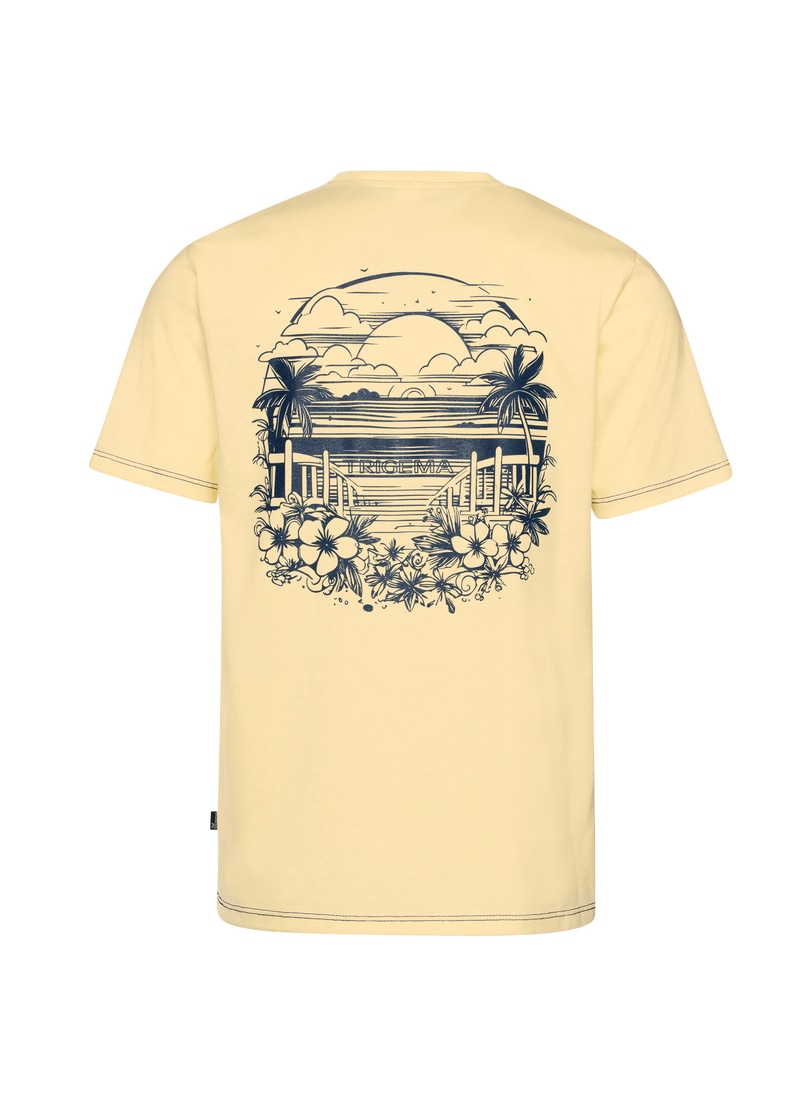 Trigema T-Shirt »TRIGEMA T-Shirt mit großem Backprint«, (1 tlg.)