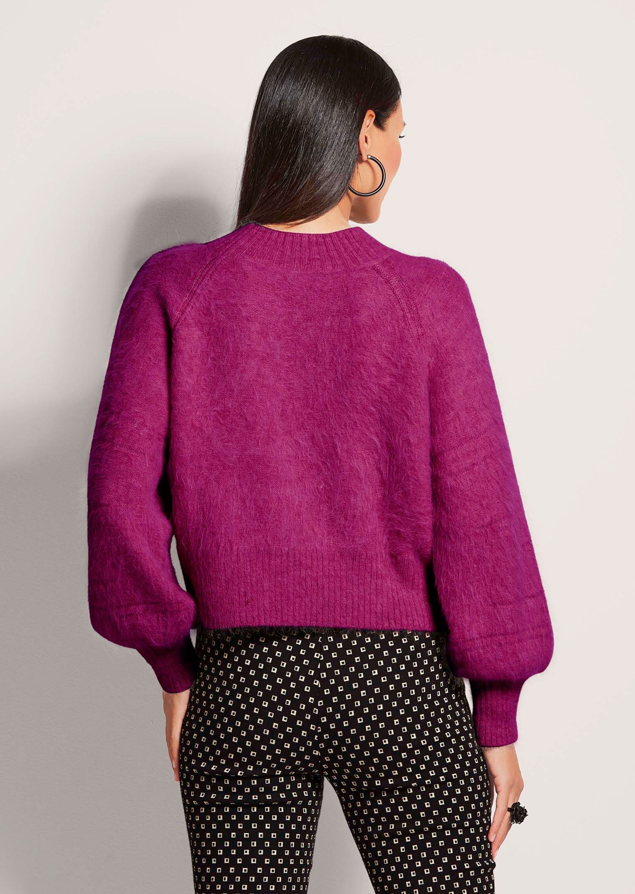 MADELEINE Longpullover »Pullover Stehkragen-Pullover«