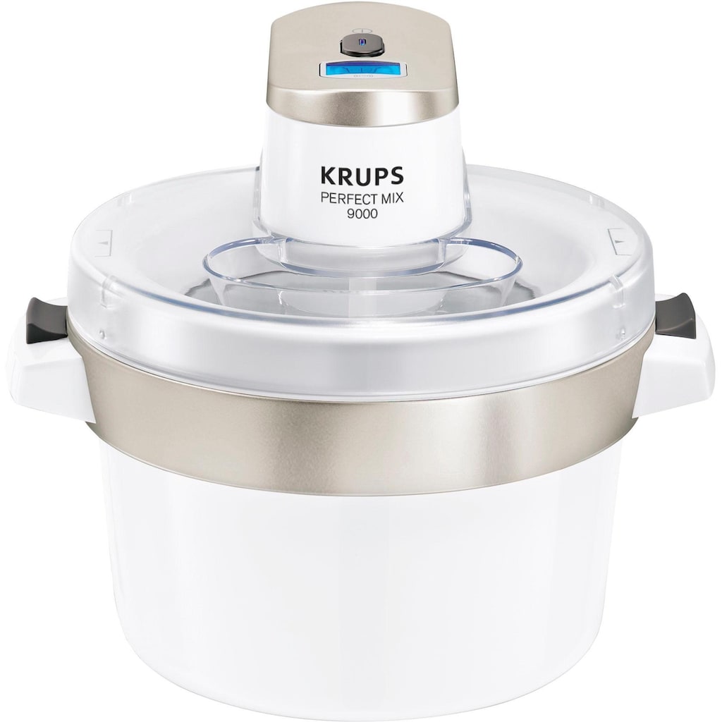 Krups Eismaschine »GVS241 Venice Perfect Mix«, 1,6 l, 6 W, 1,6L Kapazität für 1L Eis, ohne Kompressor, inkl. Rezeptheft + Löffel