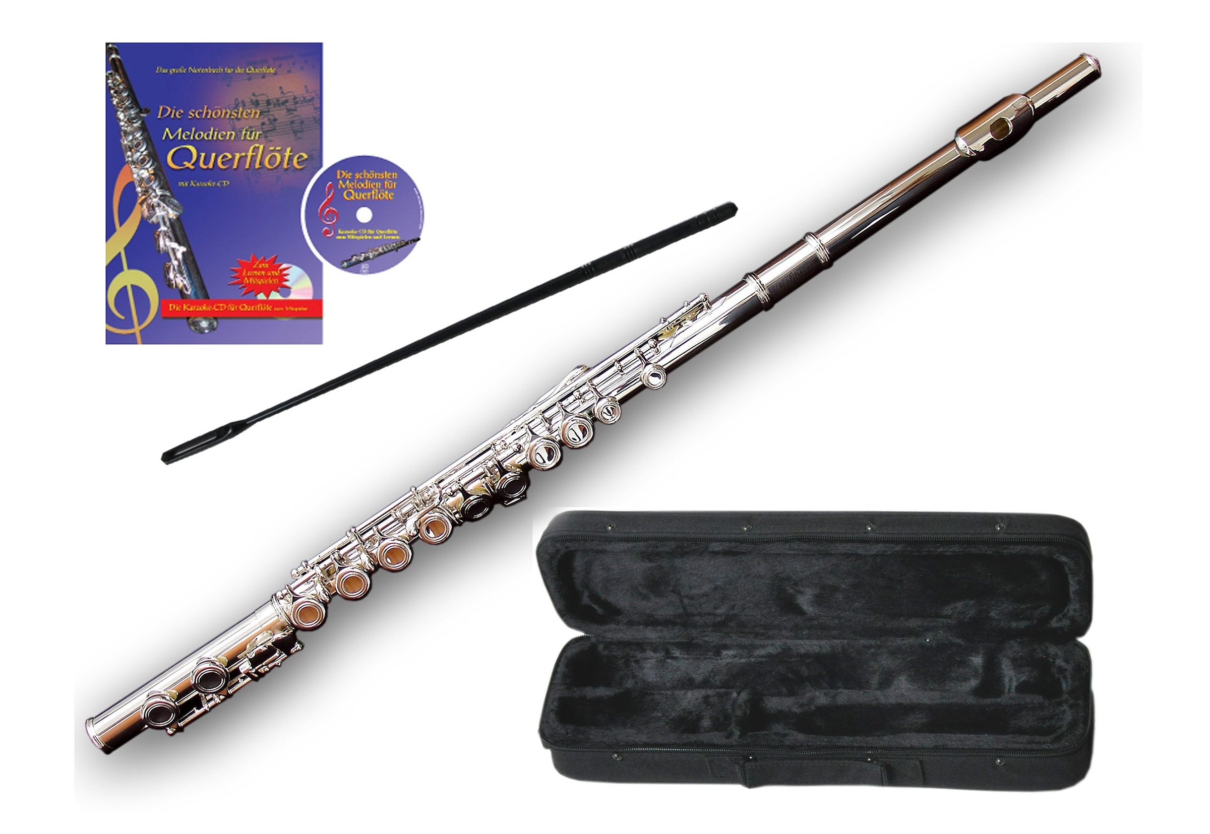 Clifton Querflöte mit Zubehör in silberfarben