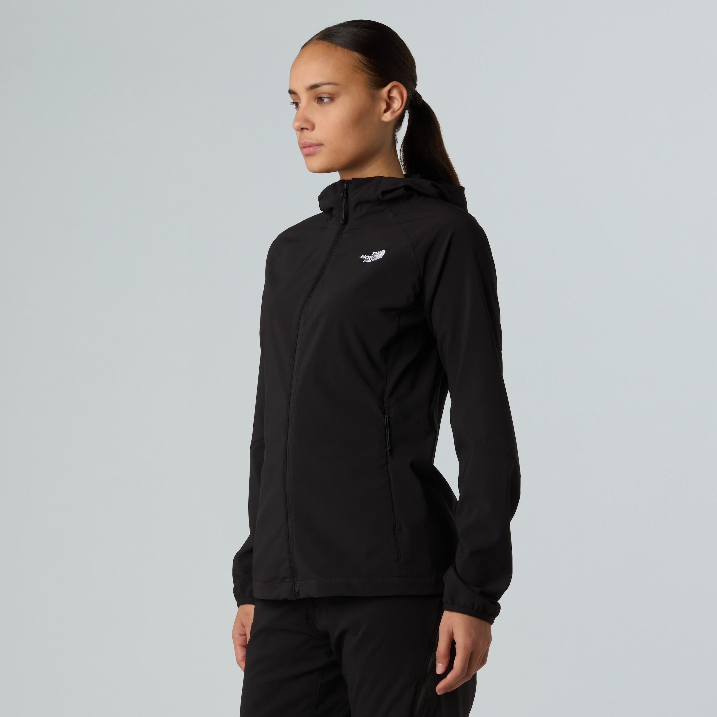 The North Face Funktionsjacke »W NIMBLE HOODIE - EU«, (1 St.), Stretch, atmungsaktiv, leicht – Übergangsjacke