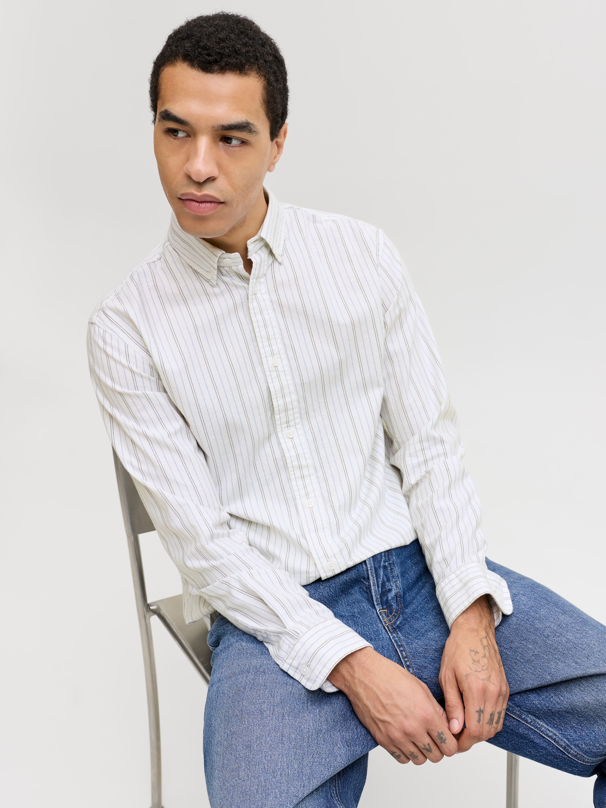 Jack & Jones Langarmhemd »JPRBLUHARVEY OXFORD L/S SHIRT SN« Baumwolle, regular fit