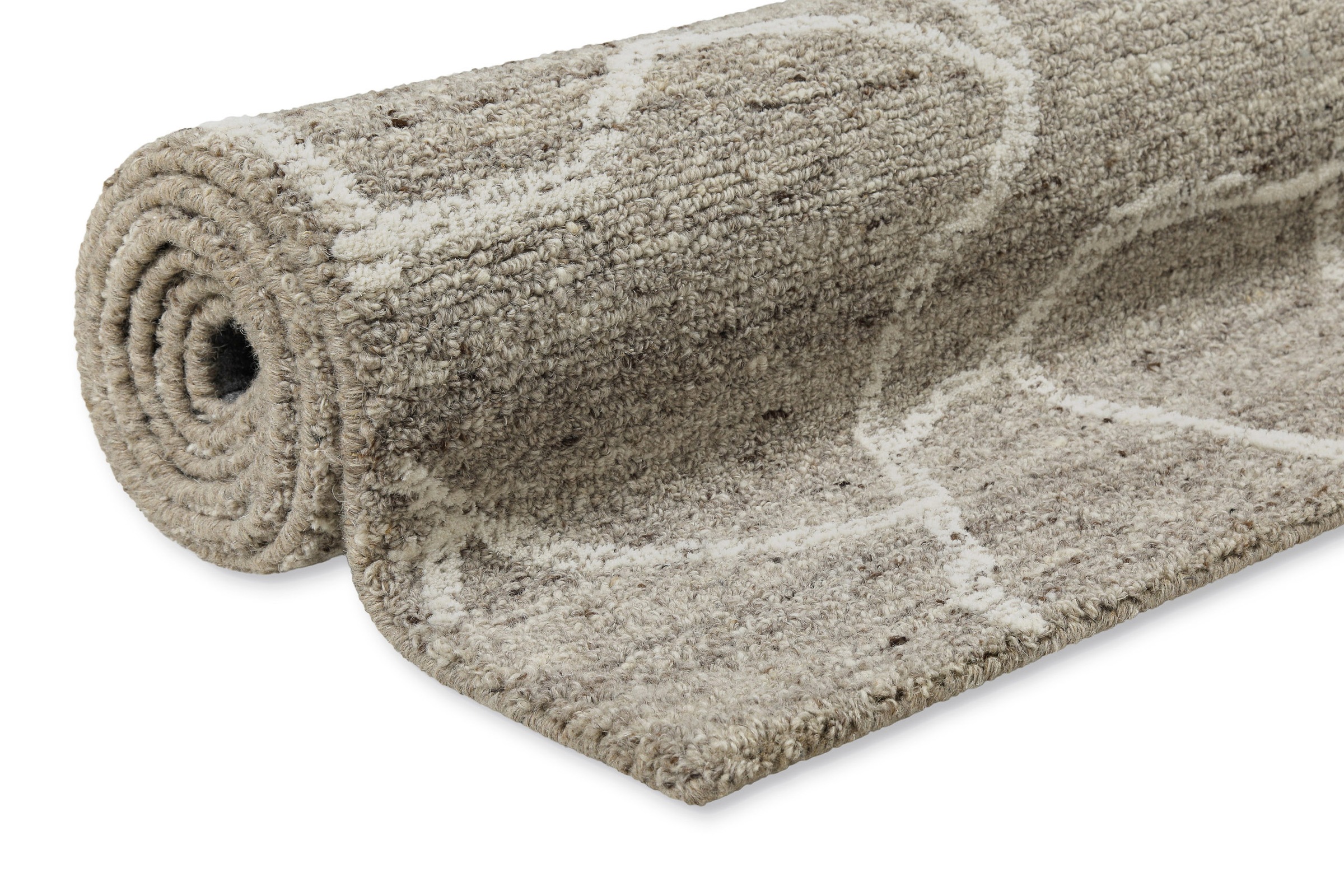 Wecon home Wollteppich »Hamptons FORTYONE«, rechteckig, 15 mm Höhe, Läufer, Schurwolle, Kurzflor, Wohnzimmer, elegant, robust, Stein