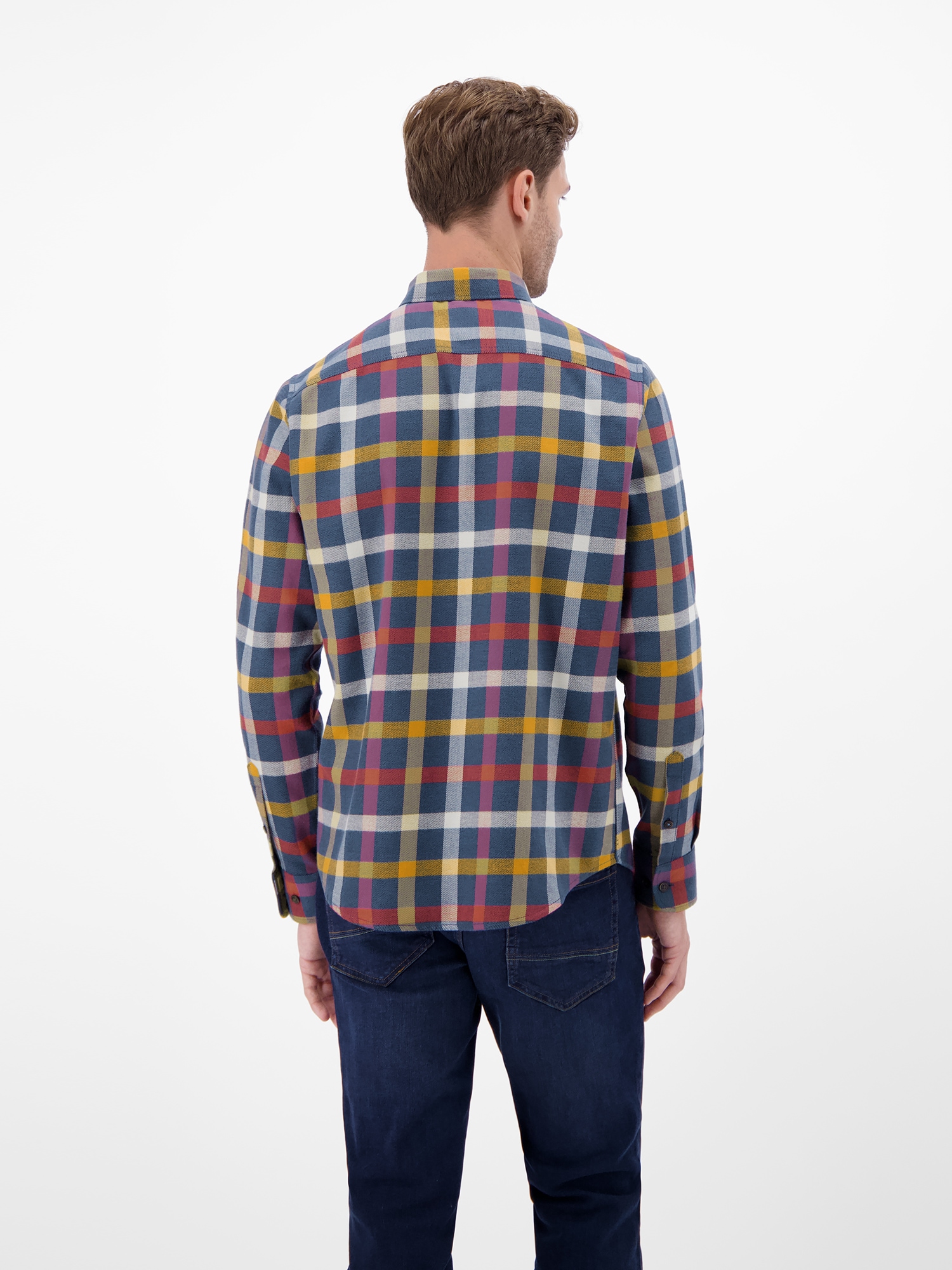 LERROS Flanellhemd »LERROS Karo-Flanellhemd, smart und lässig«