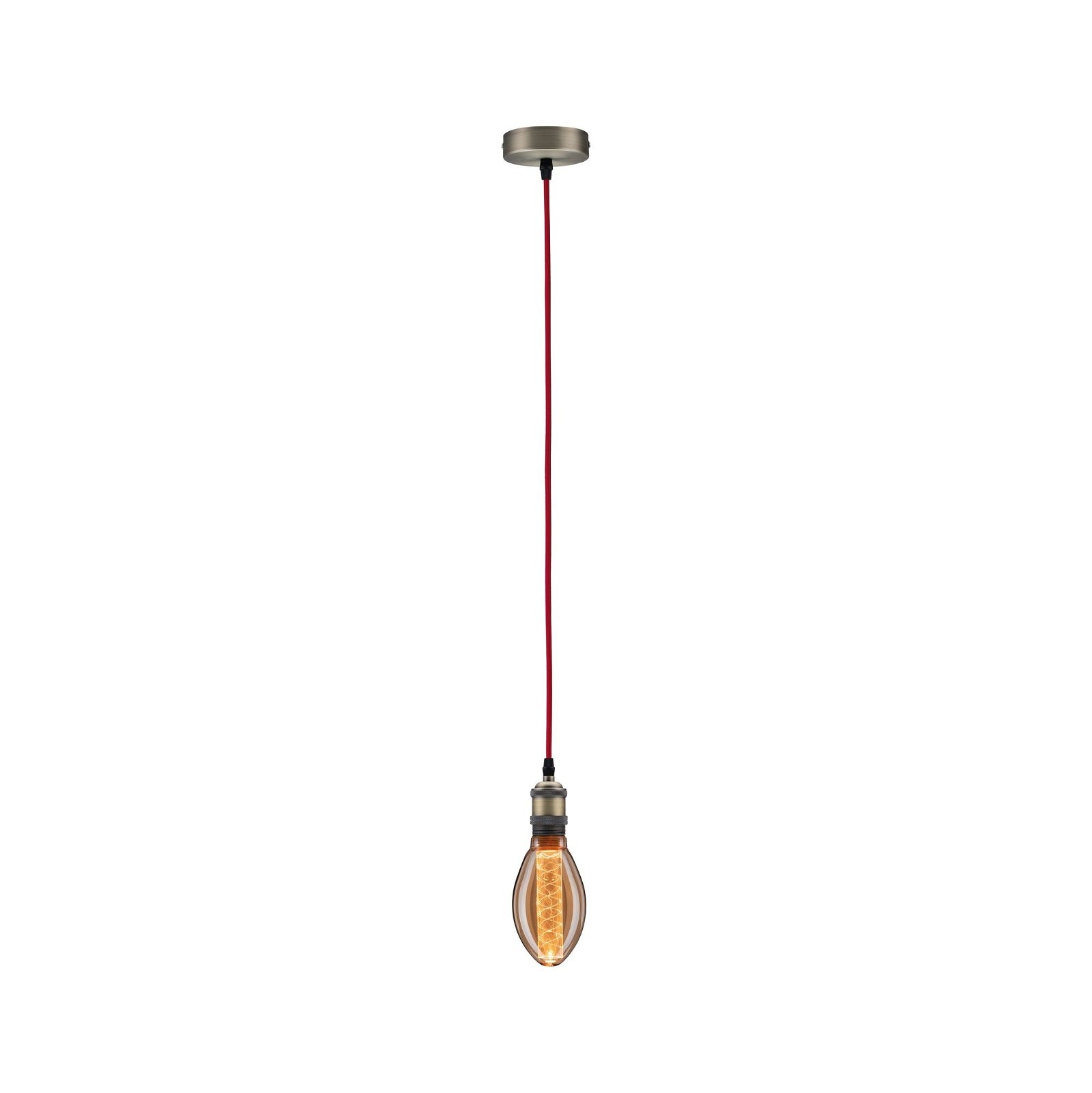 Paulmann Pendelleuchte »Neordic Eldar max. 1x60W Nickel gebürstet 230V Metall«, 1 flammig, Leuchtmittel E27 | ohne Leuchtmittel, E27