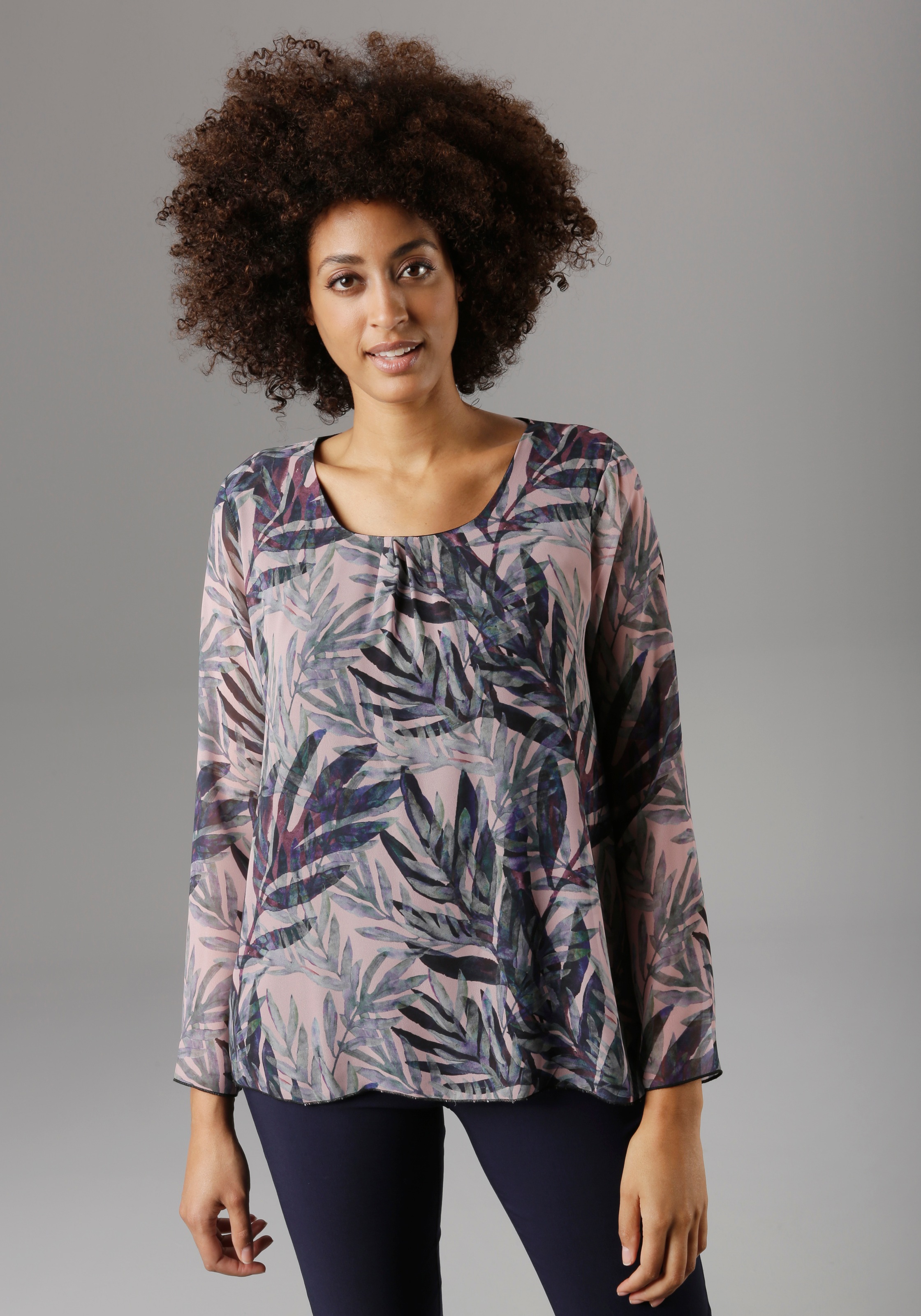 Aniston SELECTED Schlupfbluse, im Jungle-Print - NEUE KOLLEKTION