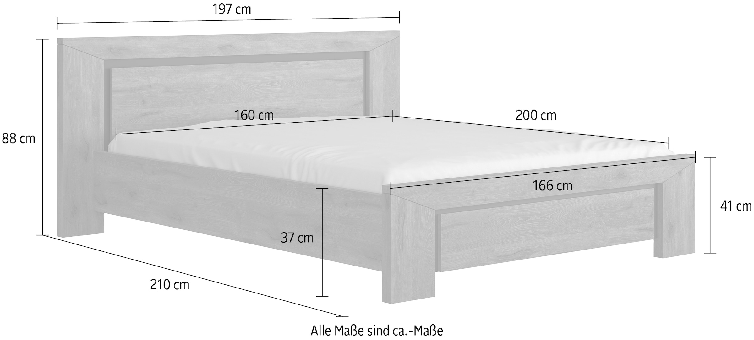 Gami Jugendbett »Brugge« 1 Stk. tlg. In 2 Farben erhältlich