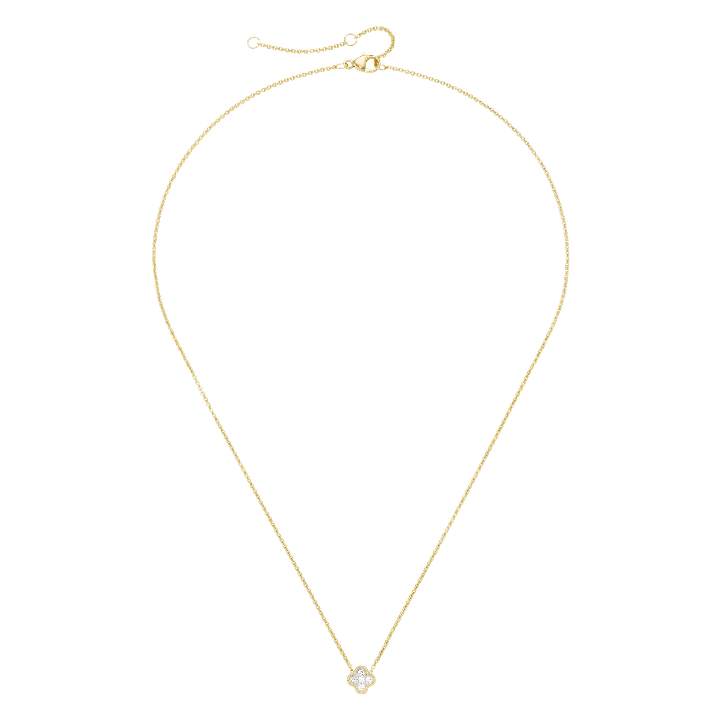 Luigi Merano Collier »Collier Mittelteil Blüte, mit funkelnden Brillanten, Gold 585«