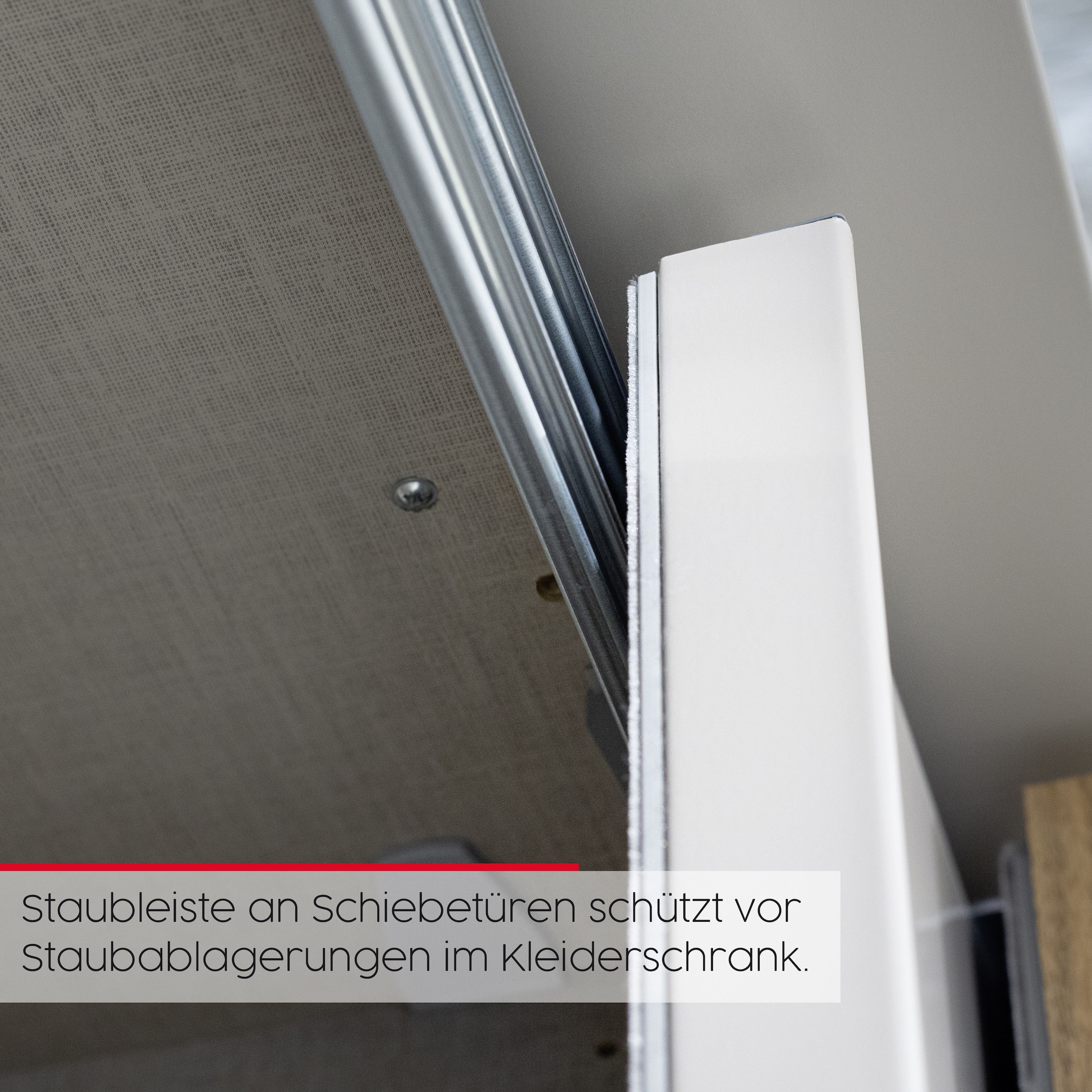 rauch Schwebetürenschrank »Kleiderschrank Schrank Garderobe Schlafzimmerschrank SCALE-LINE«, edle Optik mit Bauchbinde in Korpusfarbe Dekorfront MADE IN GERMANY