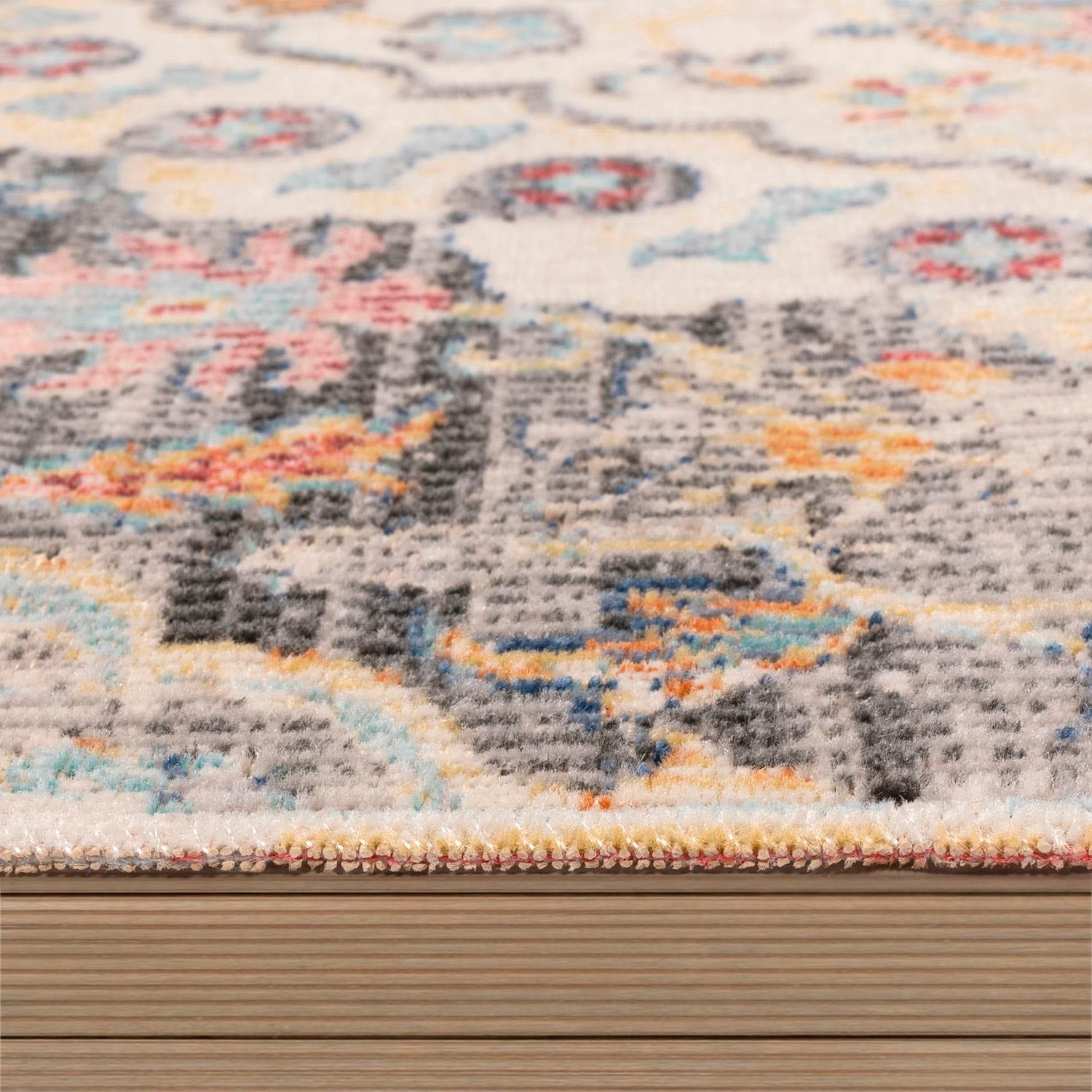 Paco Home Teppich »Torres 271«, rechteckig, 8 mm Höhe, Kurzflor, Orient-Optik, Vintage Design, In- und Outdoor geeignet
