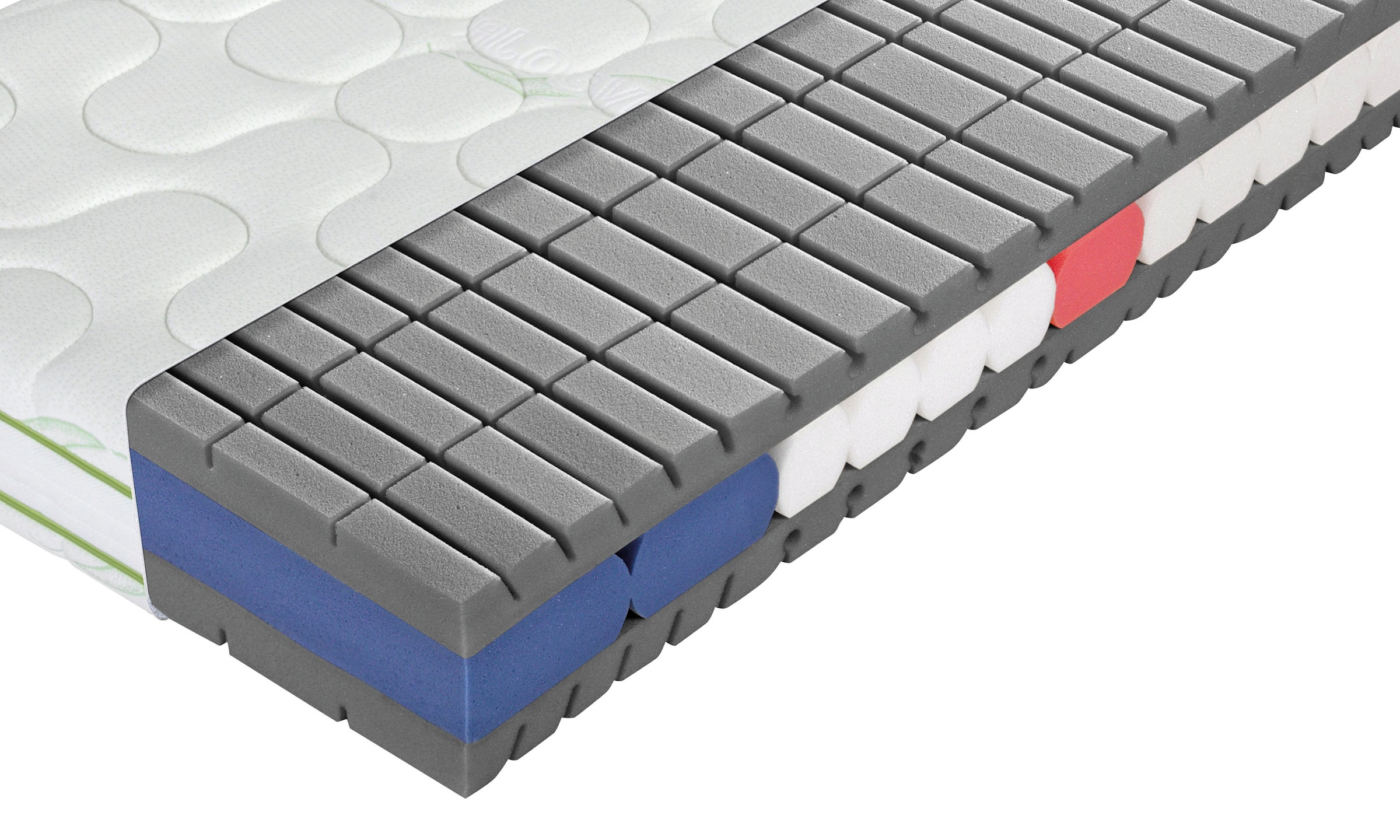alina Kaltschaummatratze »Harmonie KS 19«, 21 cm hoch, Raumgewicht: 40 kg/m³, (1 St.), Innovative Schnitttechnik
